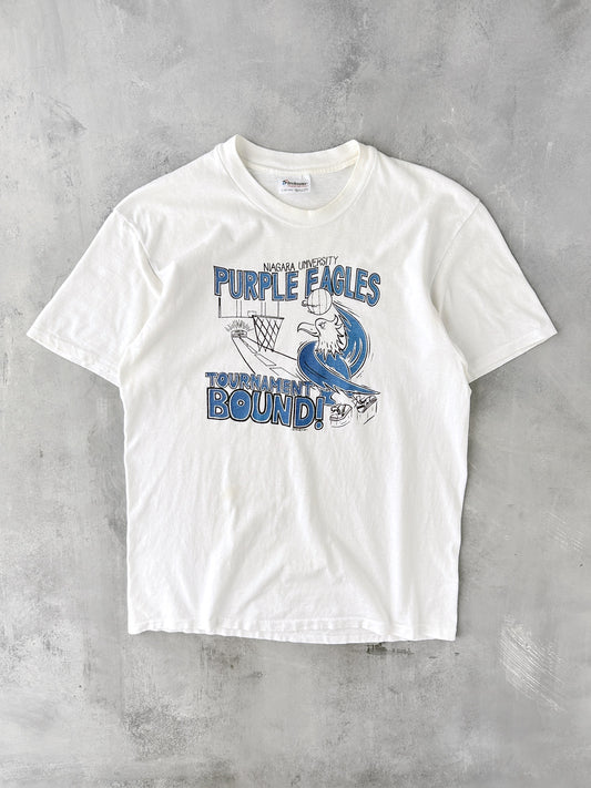 Niagara Eagles Basketball T-Shirt '87 - Large