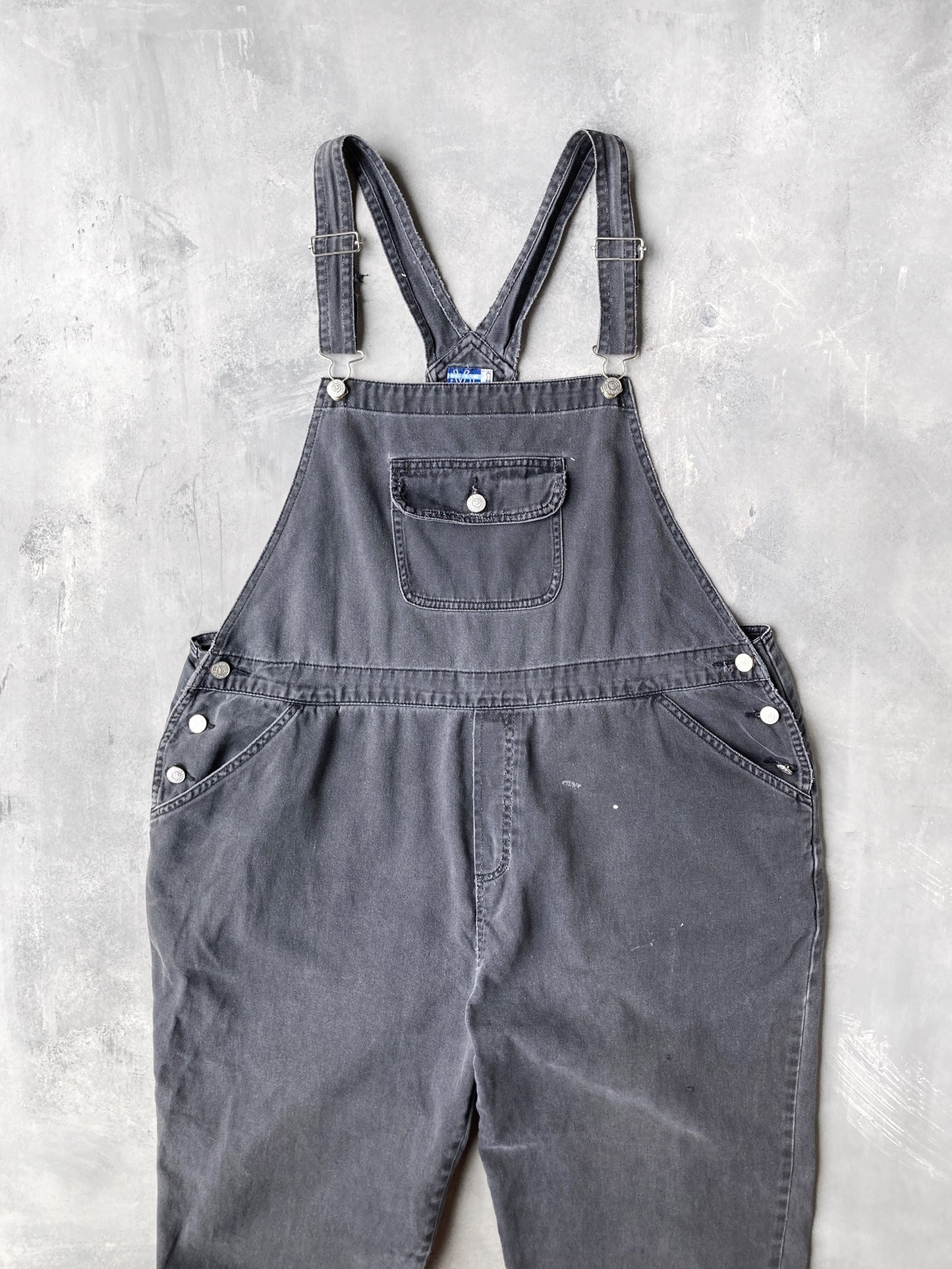 Faded Black Overalls Y2K - XL / XXL