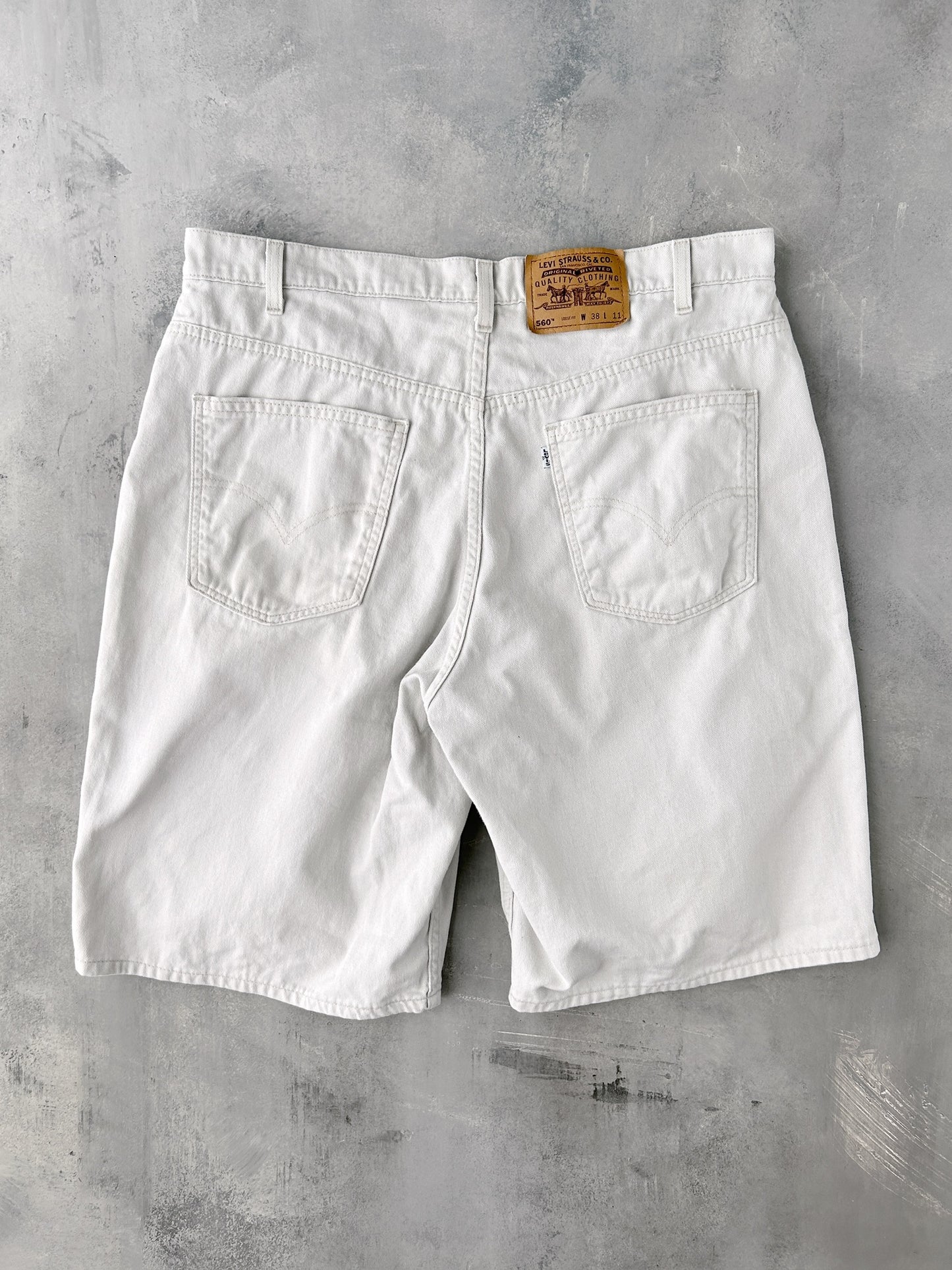 Levi's 560 Beige Jean Shorts '98 - 37