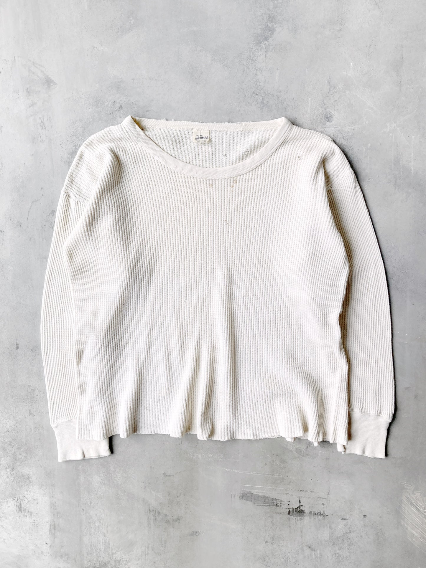 Distressed Thermal Shirt 80's - Medium / Large