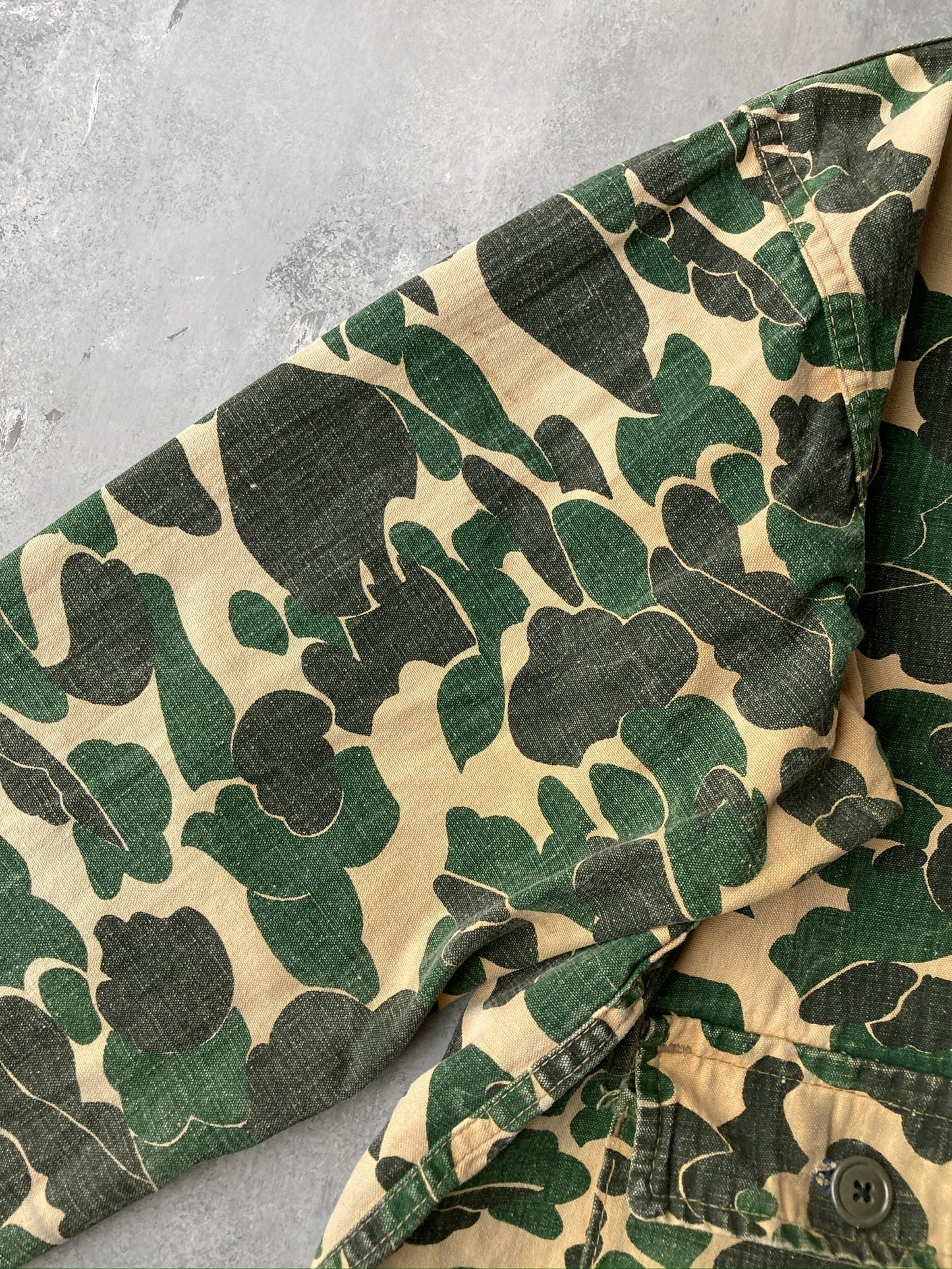 Camouflage Canvas Jacket 80's - XL