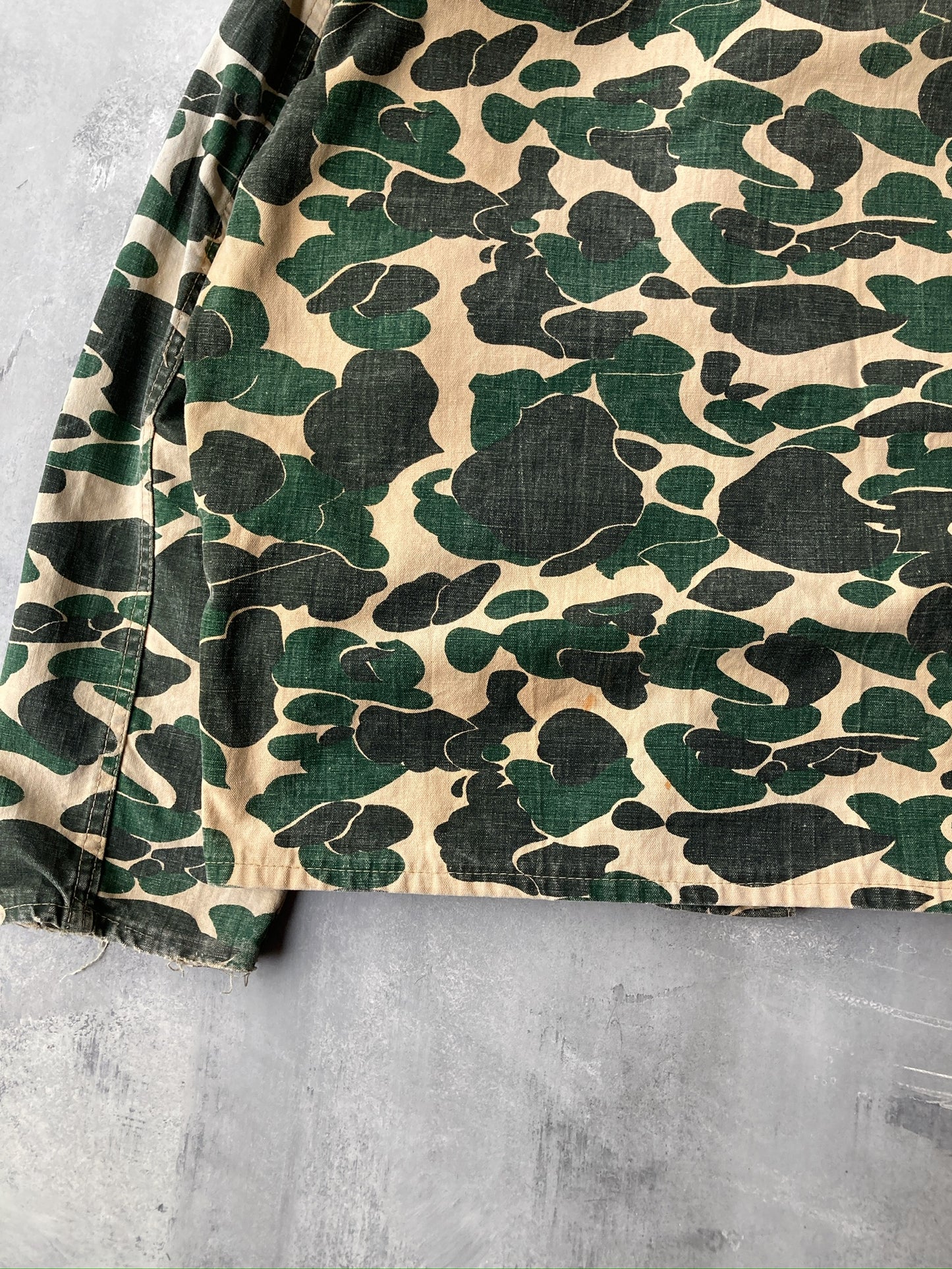 Camouflage Canvas Jacket 80's - XL