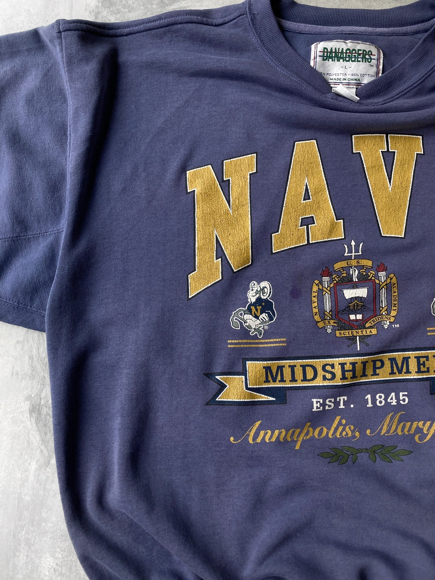 Naval Academy Sweatshirt 90's - Large