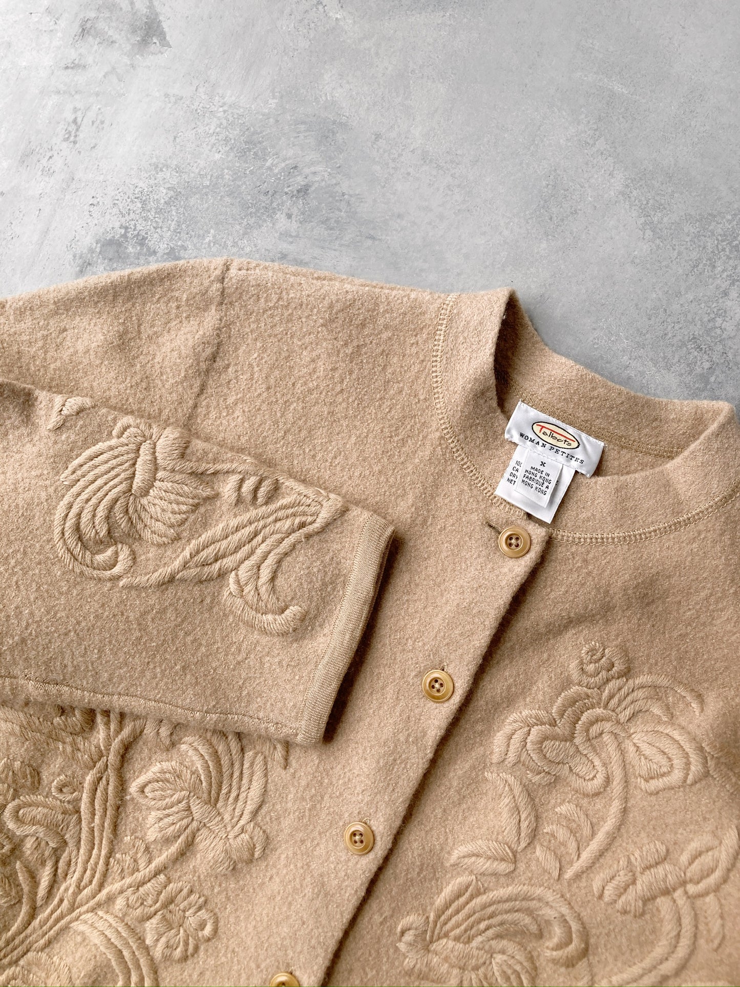 Embroidered Wool Jacket 90's - Medium / Large