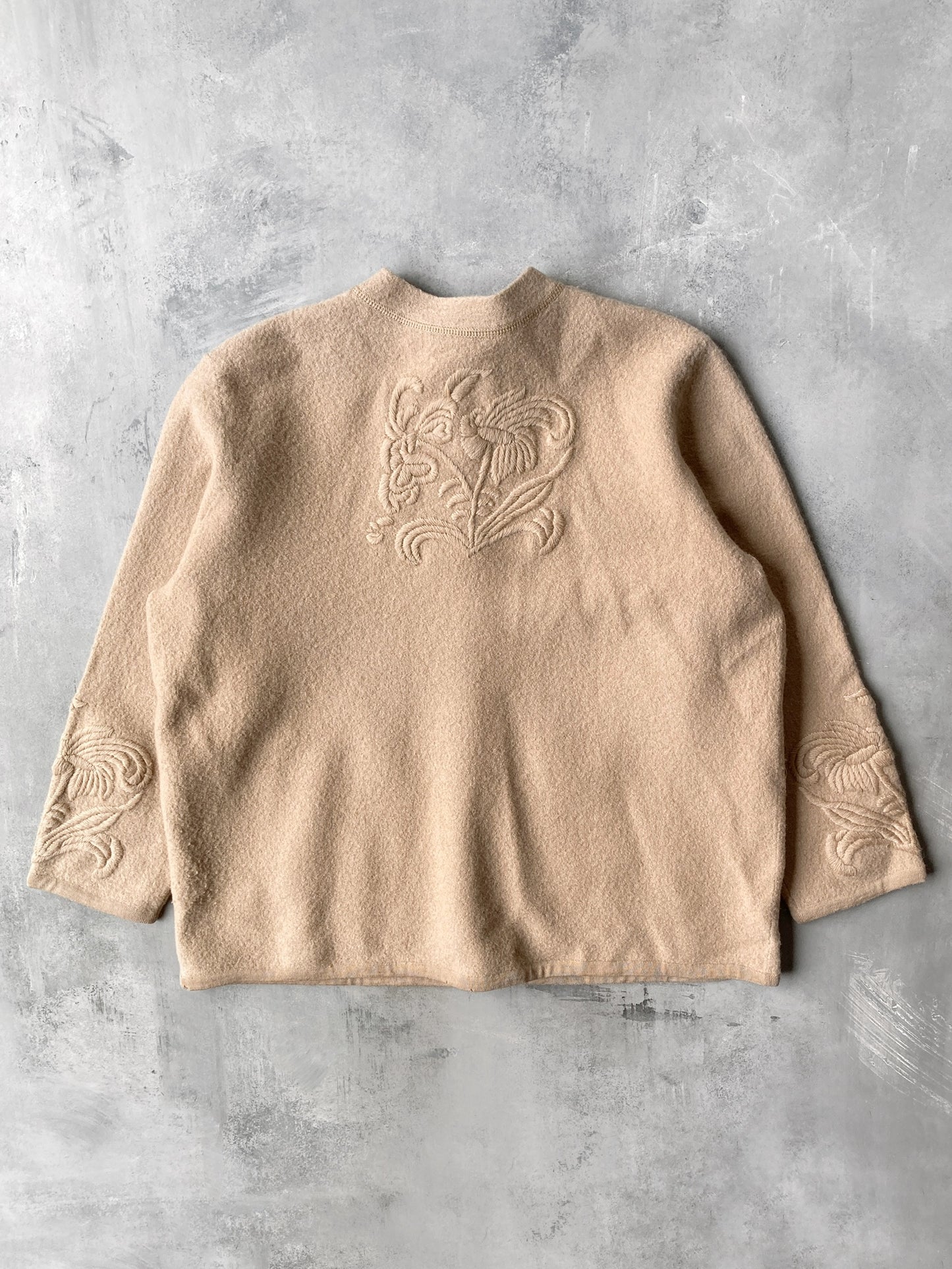 Embroidered Wool Jacket 90's - Medium / Large