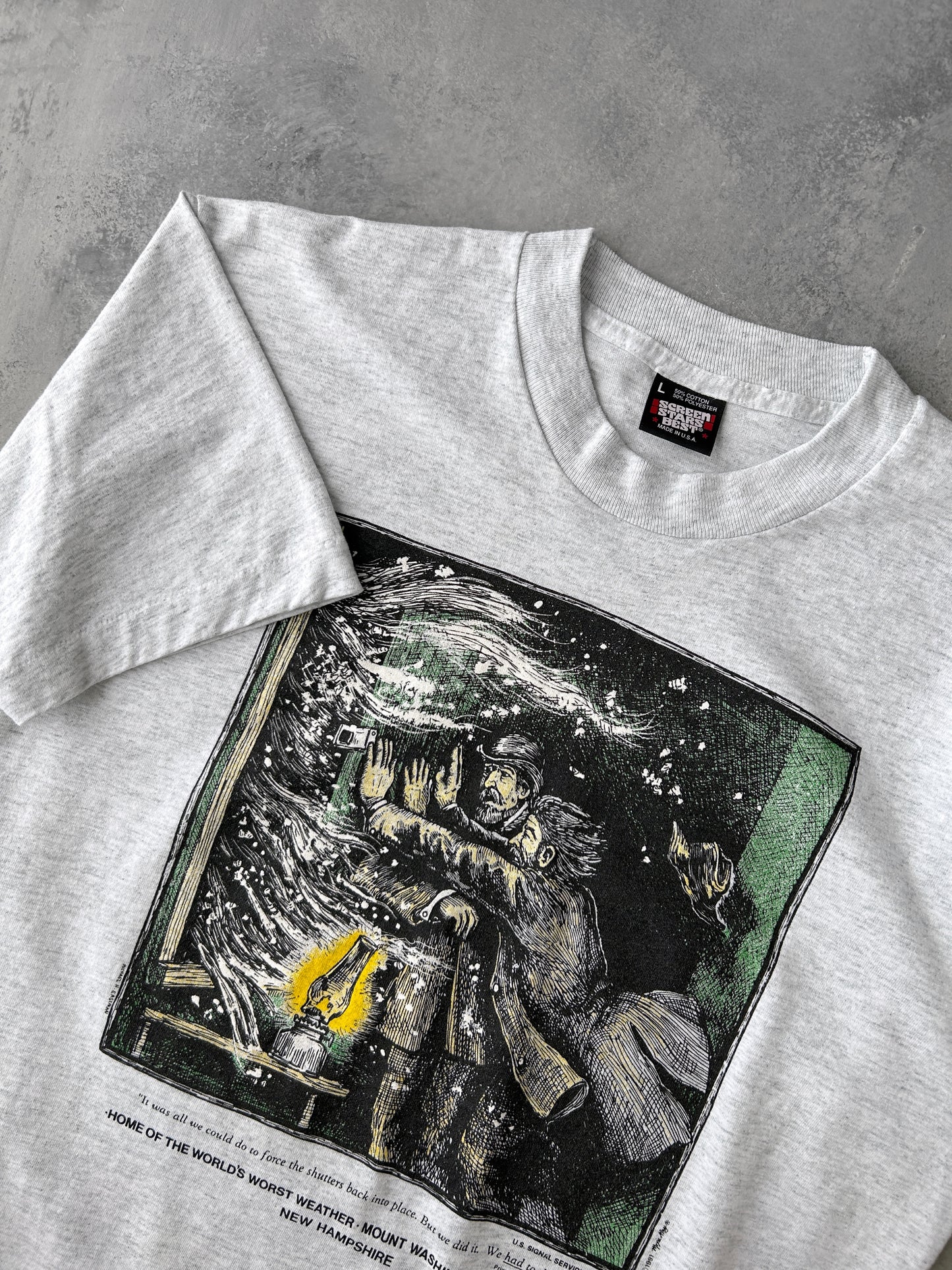 World's Worst Weather T-Shirt '91 - Medium