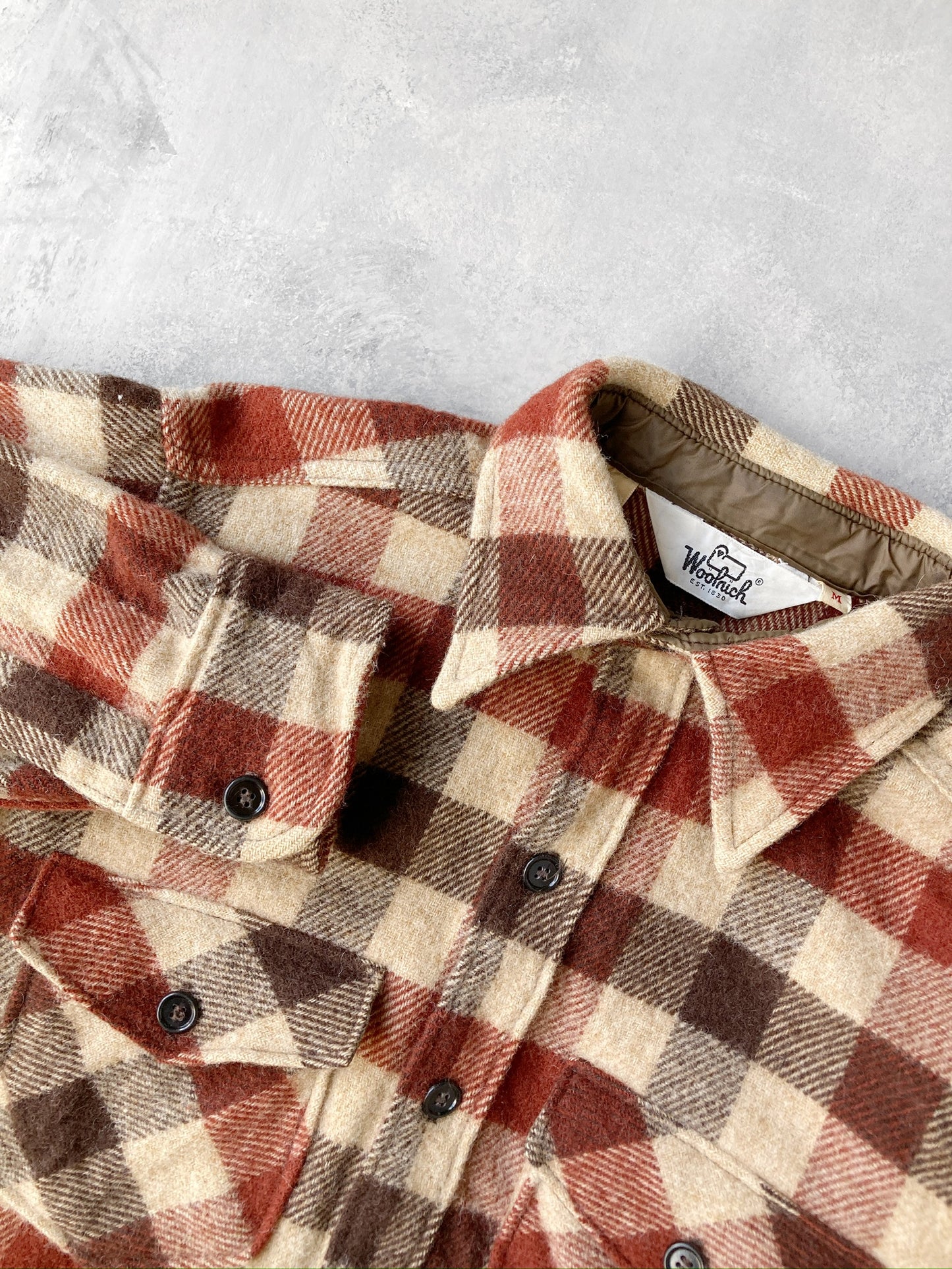 Woolrich Check Plaid Shirt 80's - Medium