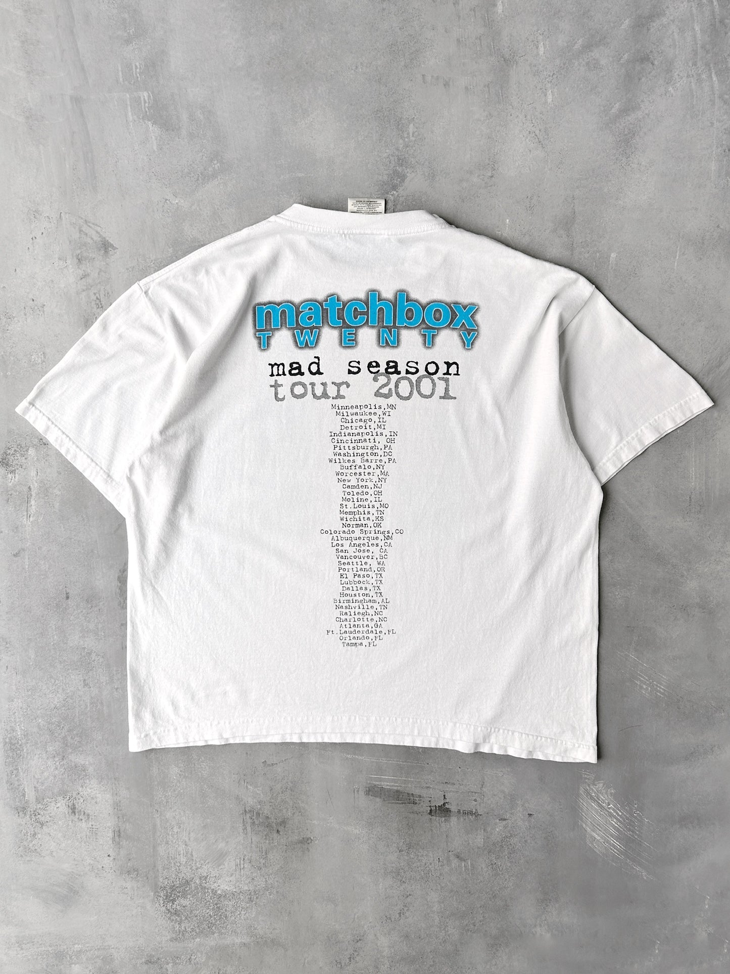 Matchbox Twenty Tour T-Shirt '00 - XL
