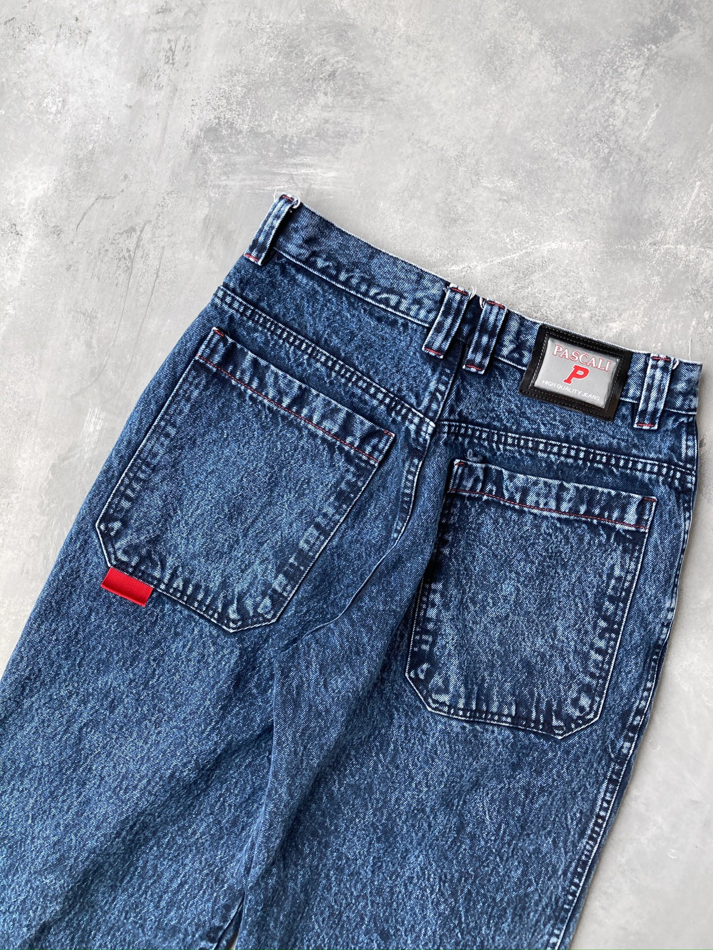 Flame Embroidered Jeans Y2K - 30x30