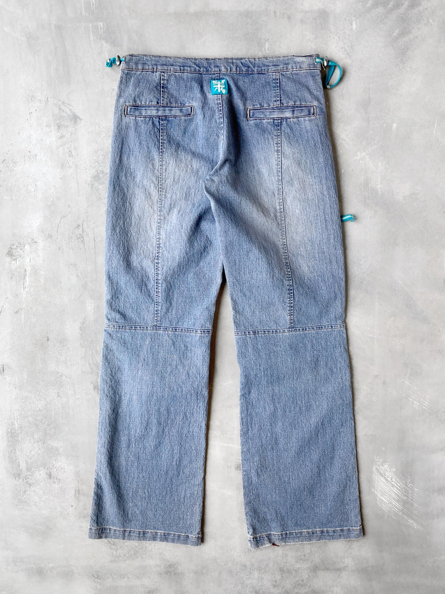Low Rise Embellished Jeans Y2K - 4