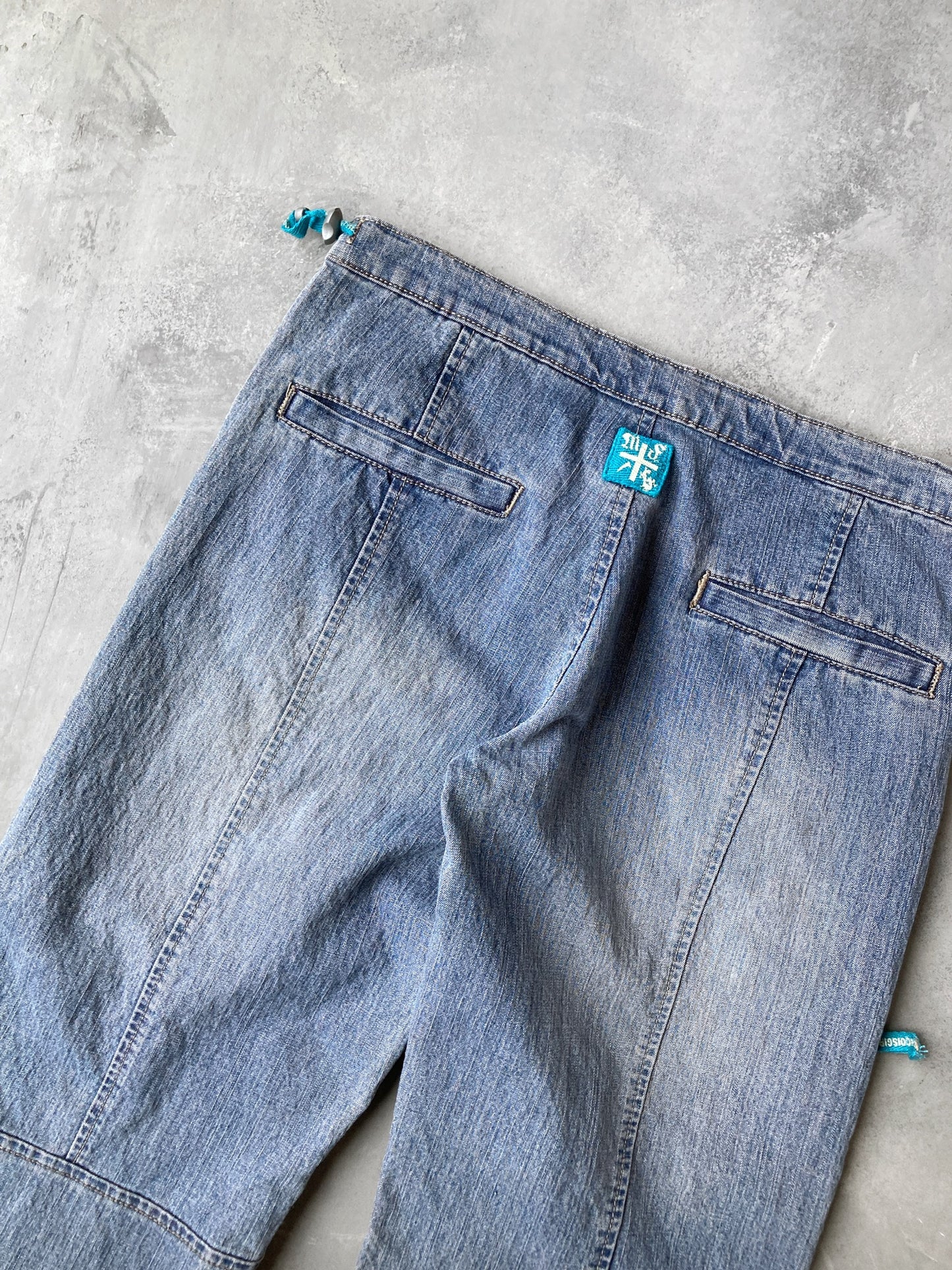 Low Rise Embellished Jeans Y2K - 4