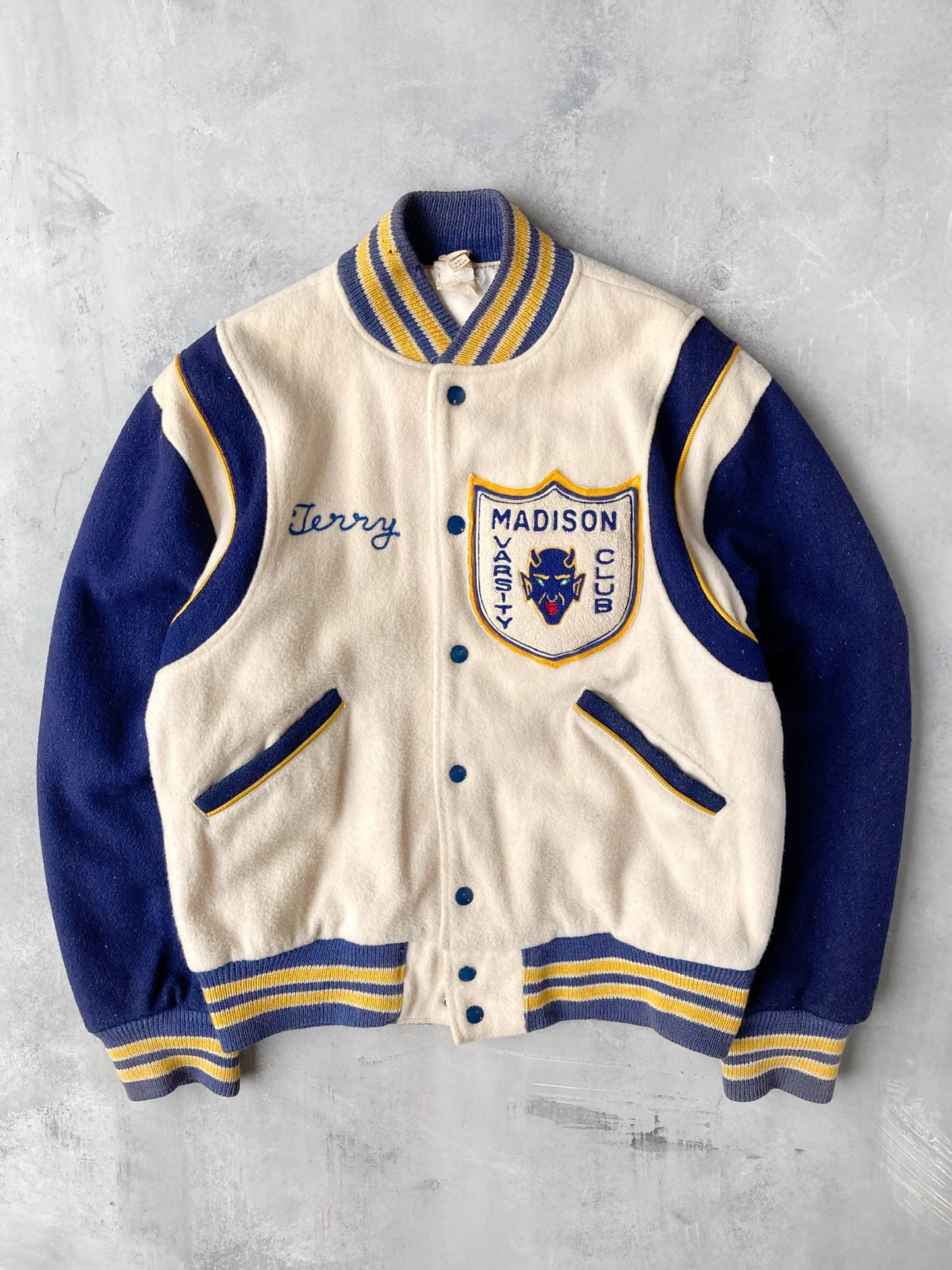 Wool Varsity Jacket 50's - Small