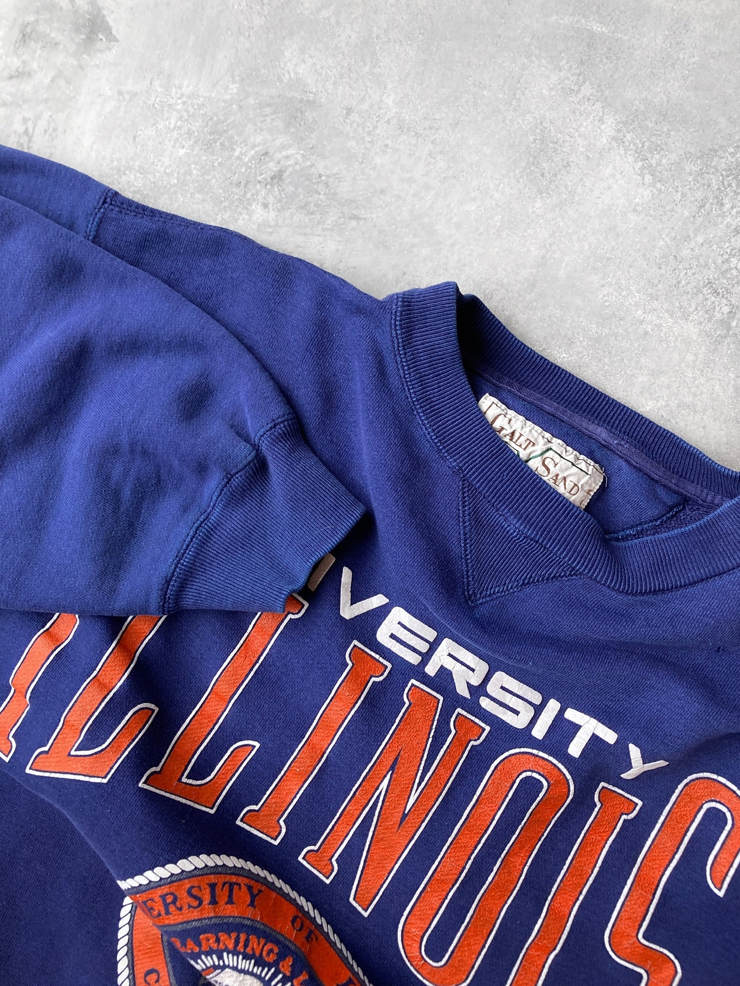 University of Illinois Sweatshirt 90's - Large