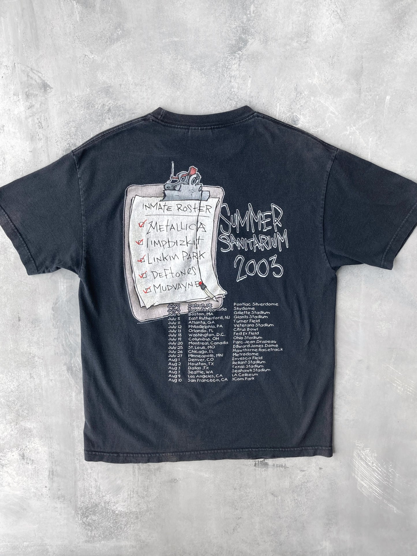Summer Sanitarium Tour T-Shirt '03 - Large