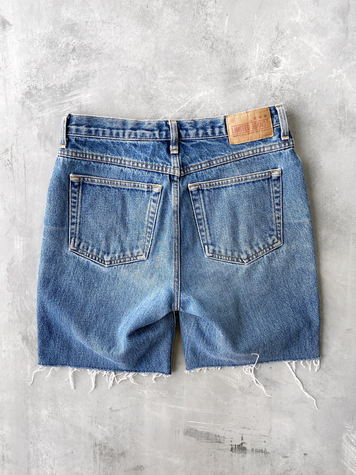 Denim Cutoff Shorts Y2K - 8
