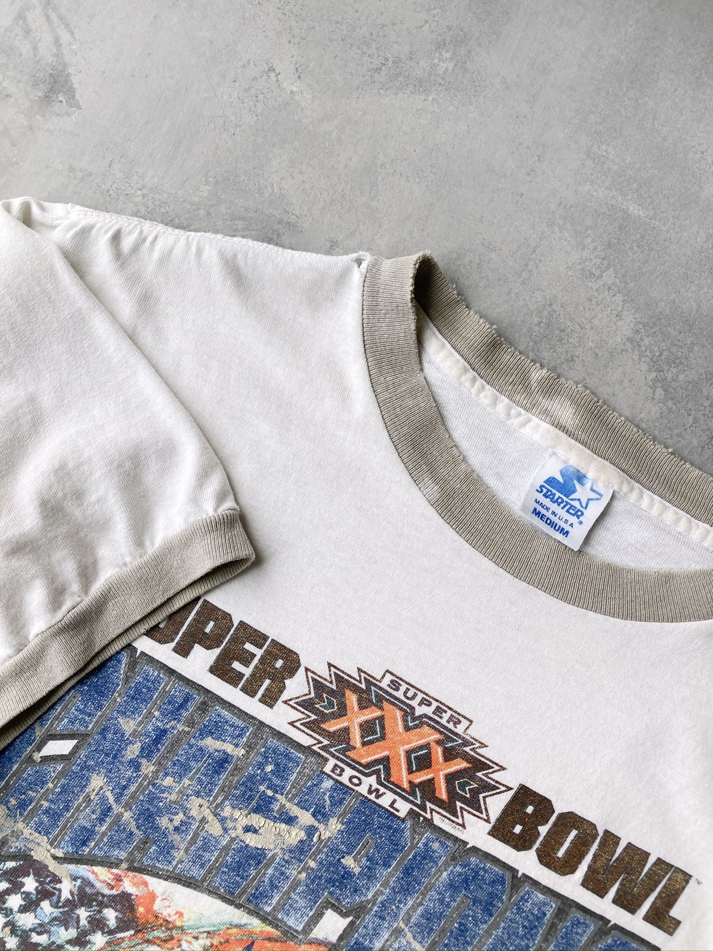 Dallas Cowboys Super Bowl Ringer T-Shirt '96 - Large