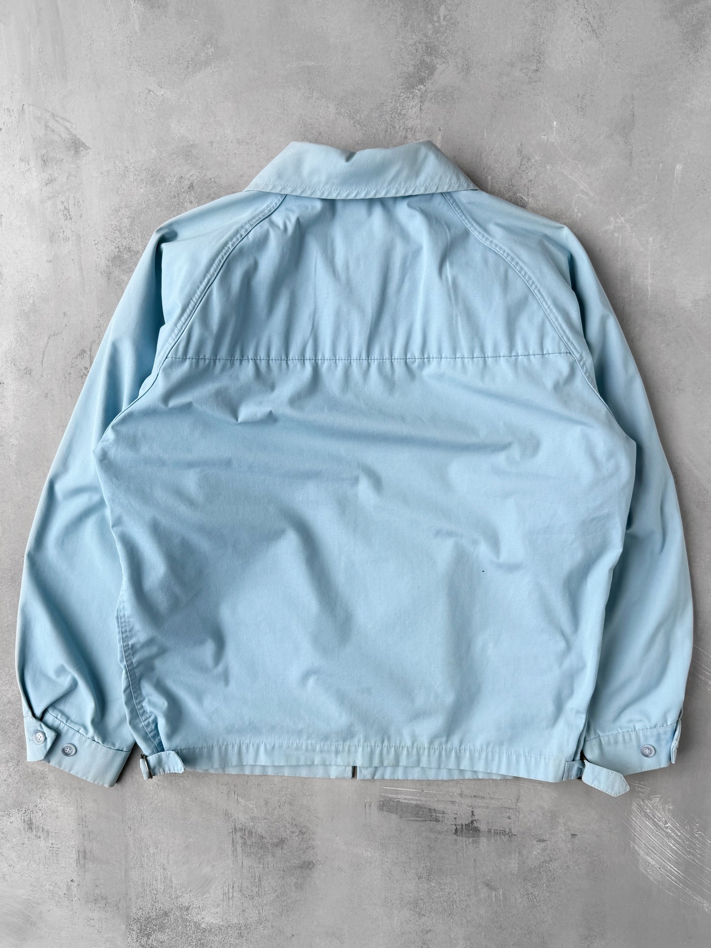 Sky Blue Gabardine Jacket 70's - Large