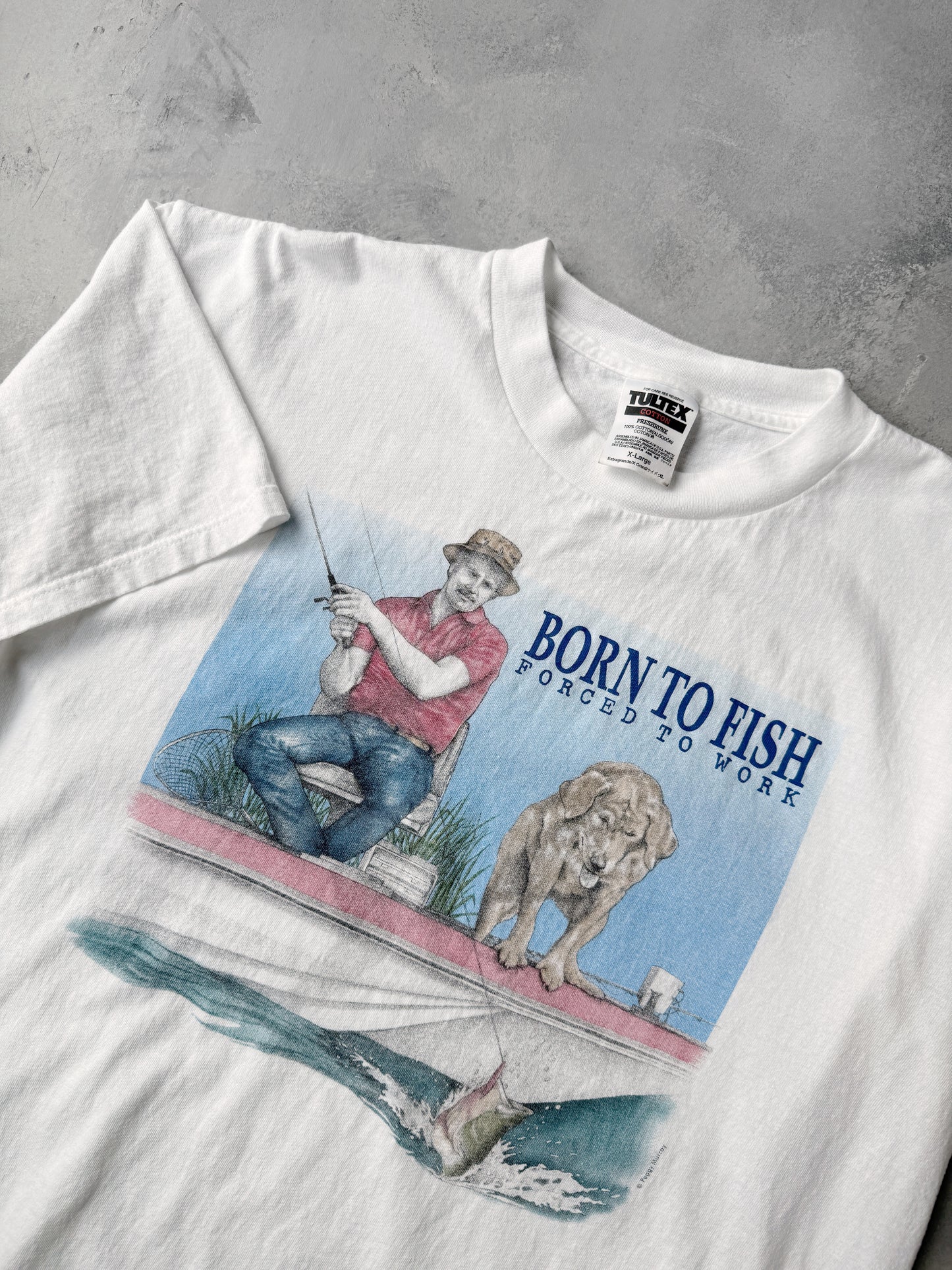Born To Fish T-Shirt 90's - XL
