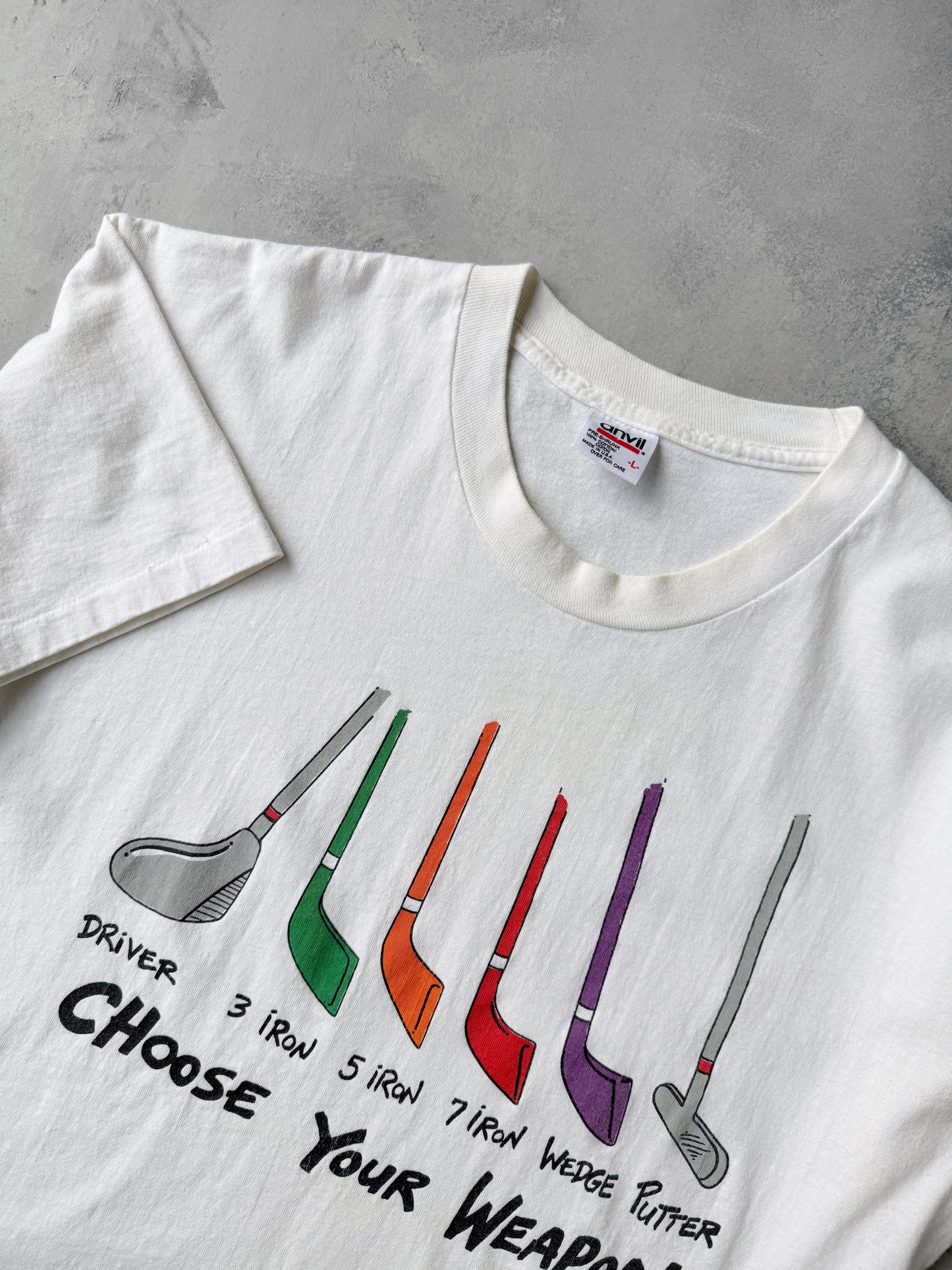 Choose Your Weapon Golf T-Shirt '94 - Large