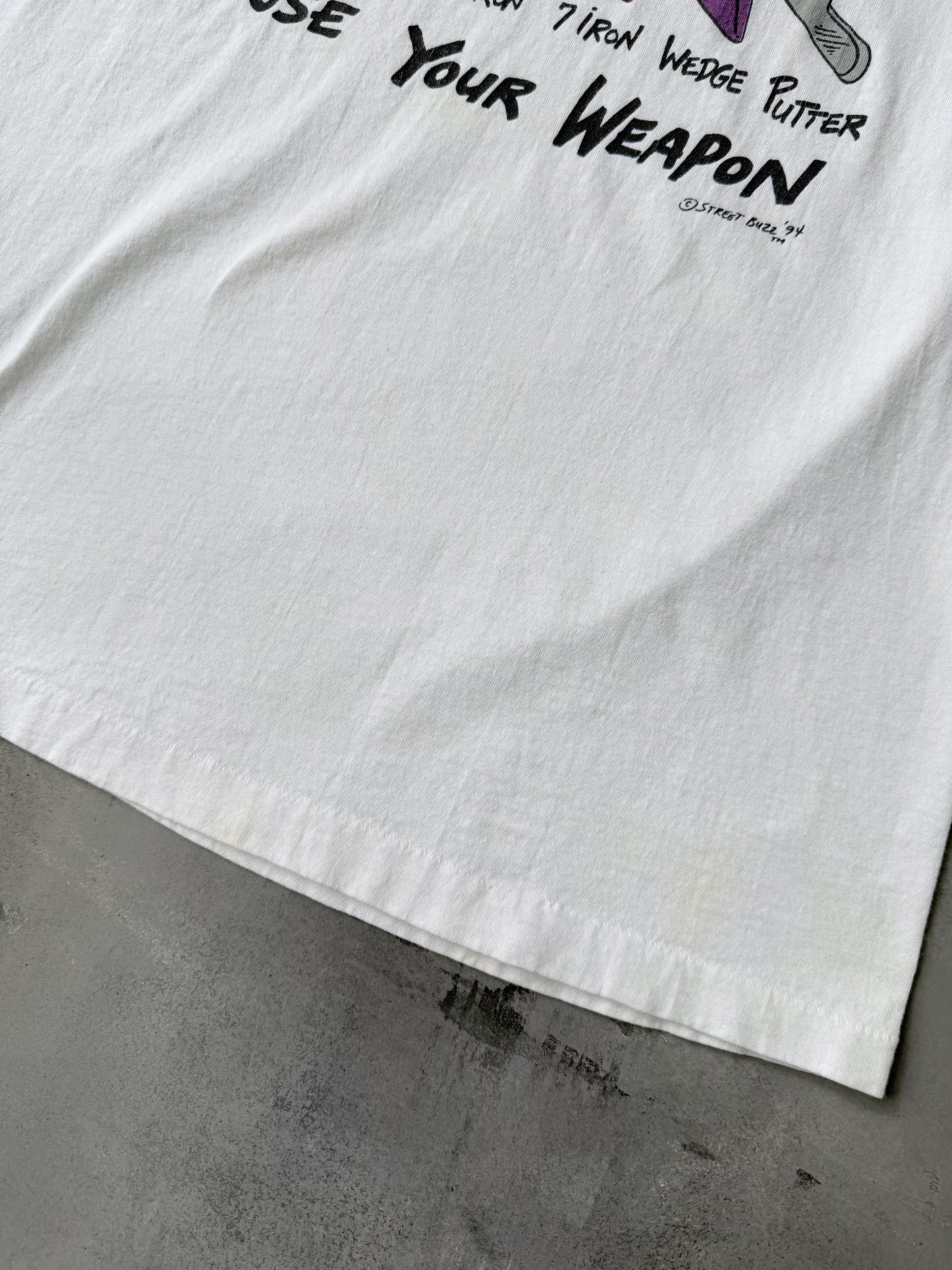Choose Your Weapon Golf T-Shirt '94 - Large