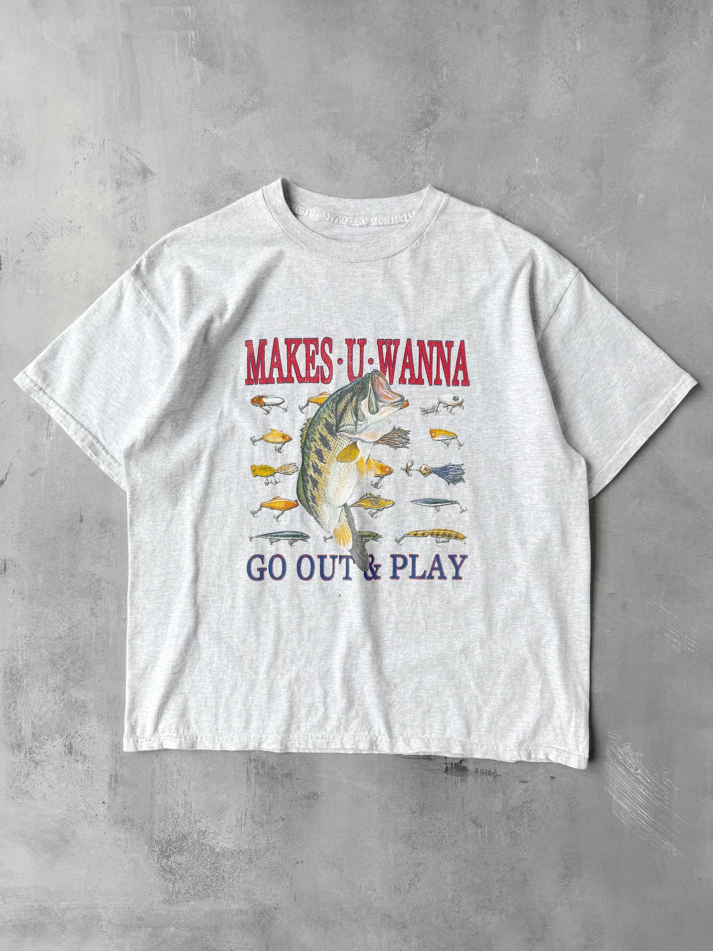 Fishing T-Shirt 90's - XL