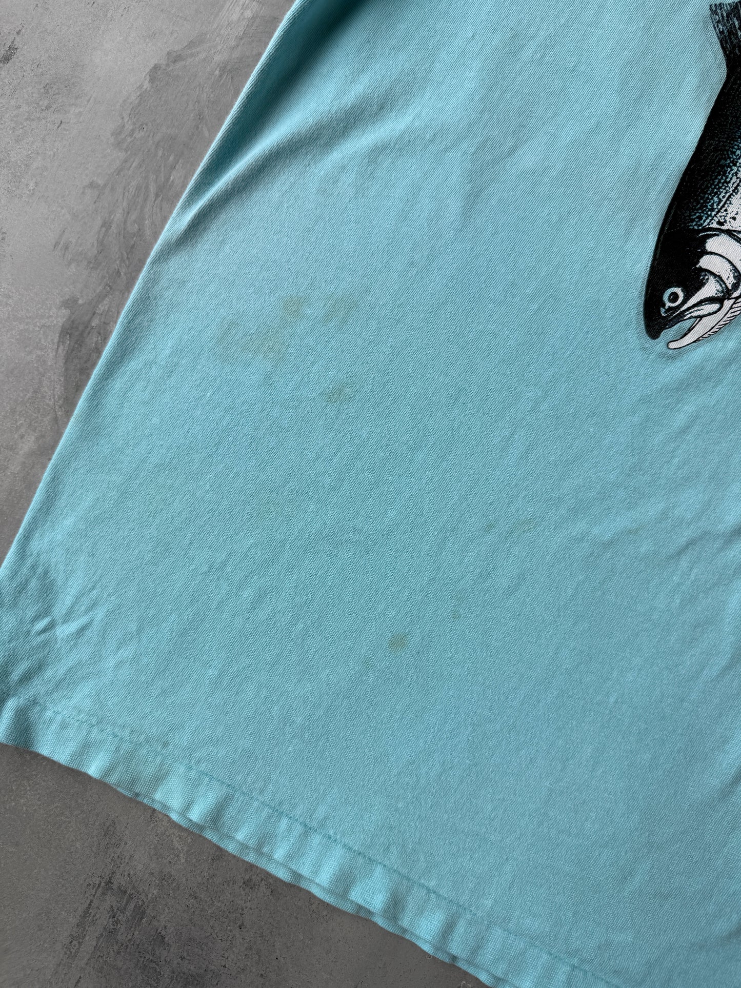 Novelty Fish Tie T-Shirt 90's - Medium