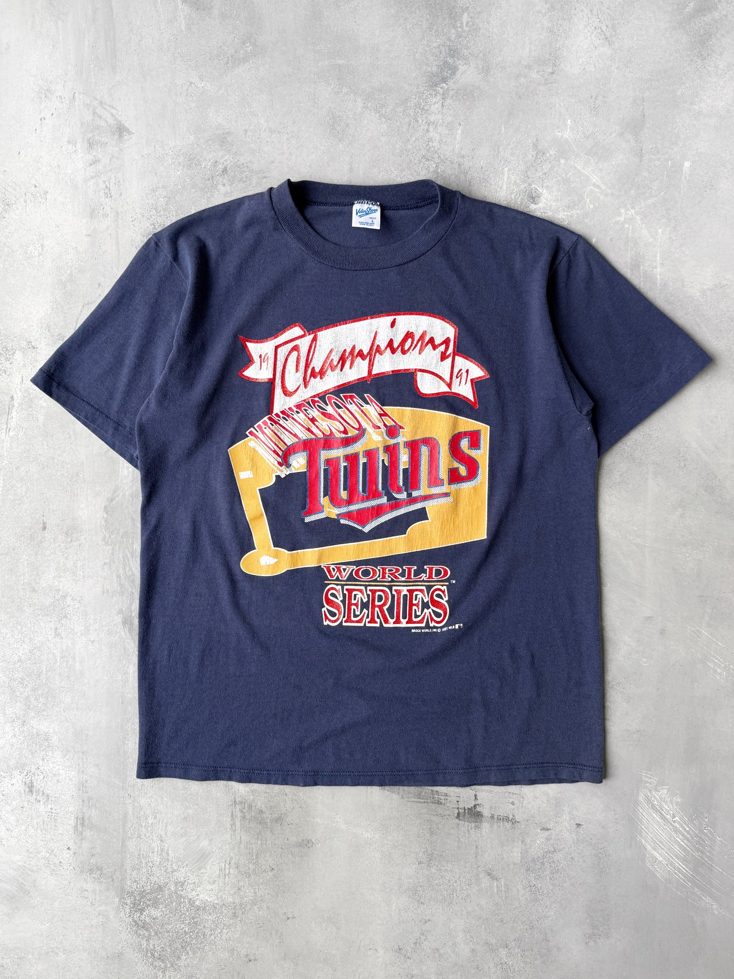 Minnesota Twins World Series T-Shirt '91 - Large