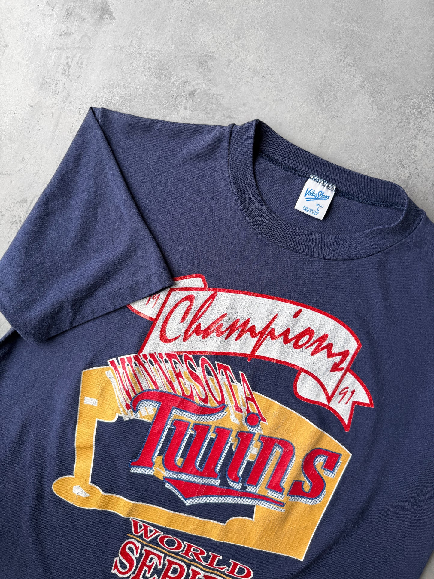 Minnesota Twins World Series T-Shirt '91 - Large