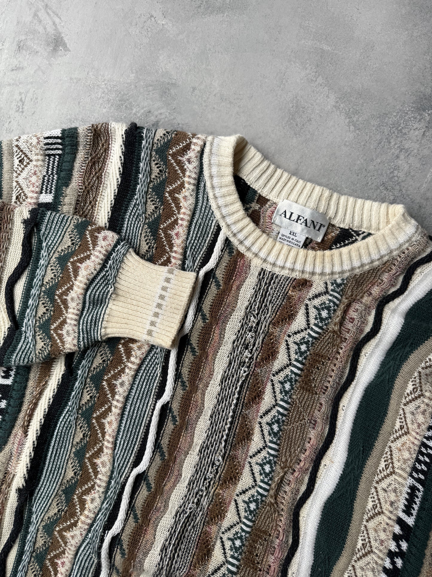 Multi-Texture Sweater 90's - XL