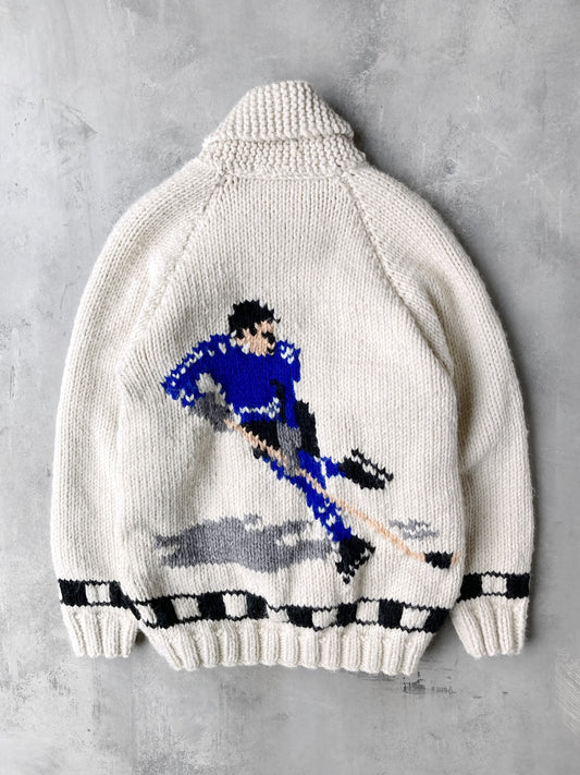 Hockey Player Cowichan Sweater 60's - XS / Small