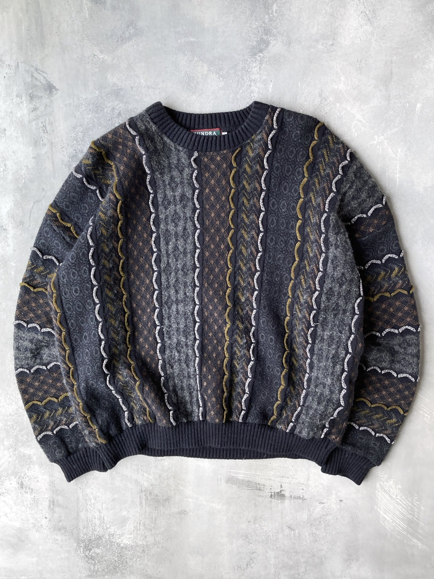 Multi Knit Sweater Y2K - XL
