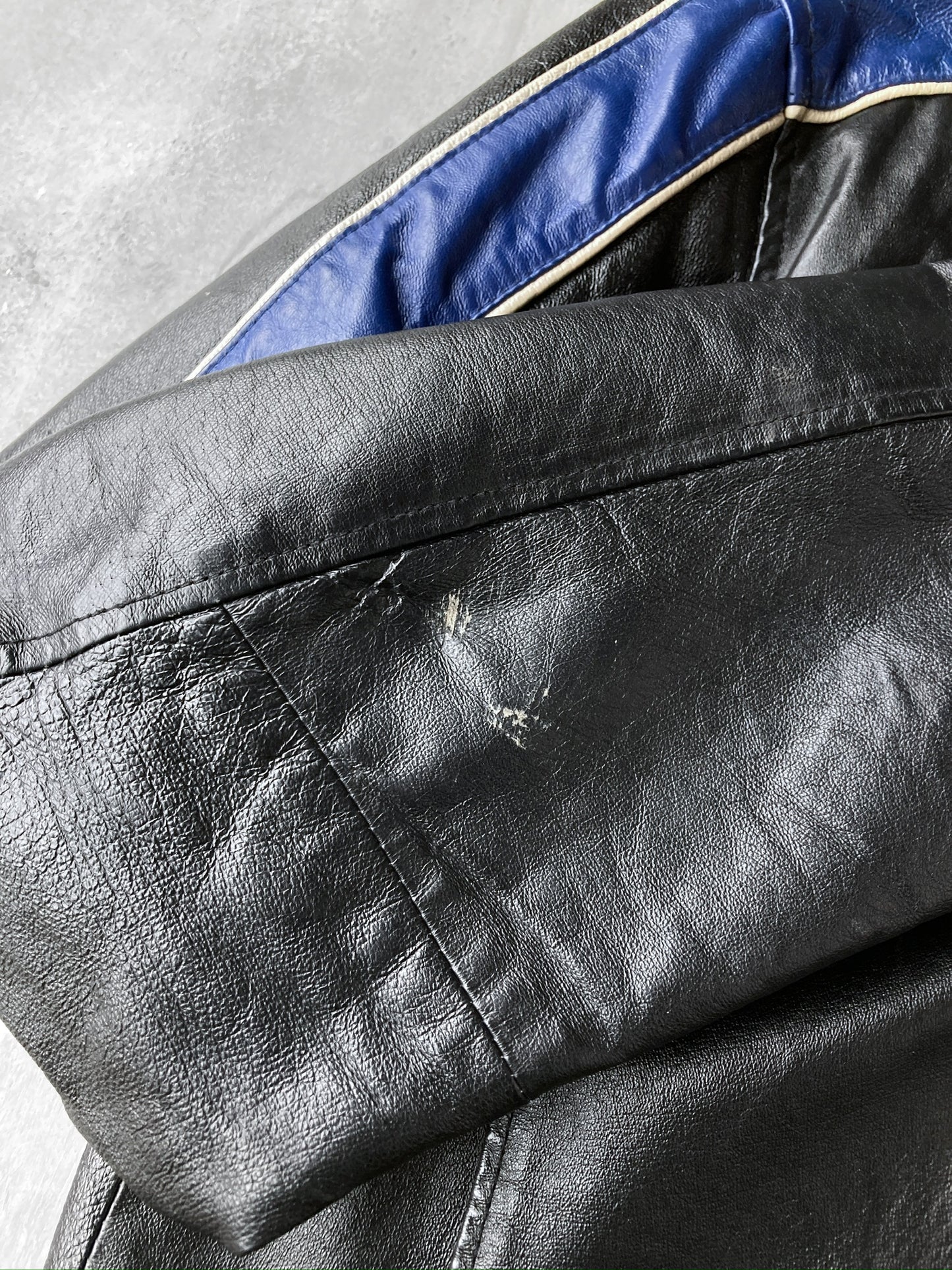 Leather Racer Jacket 00's - Medium