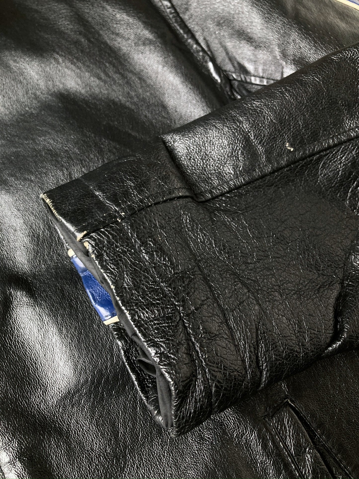Leather Racer Jacket 00's - Medium