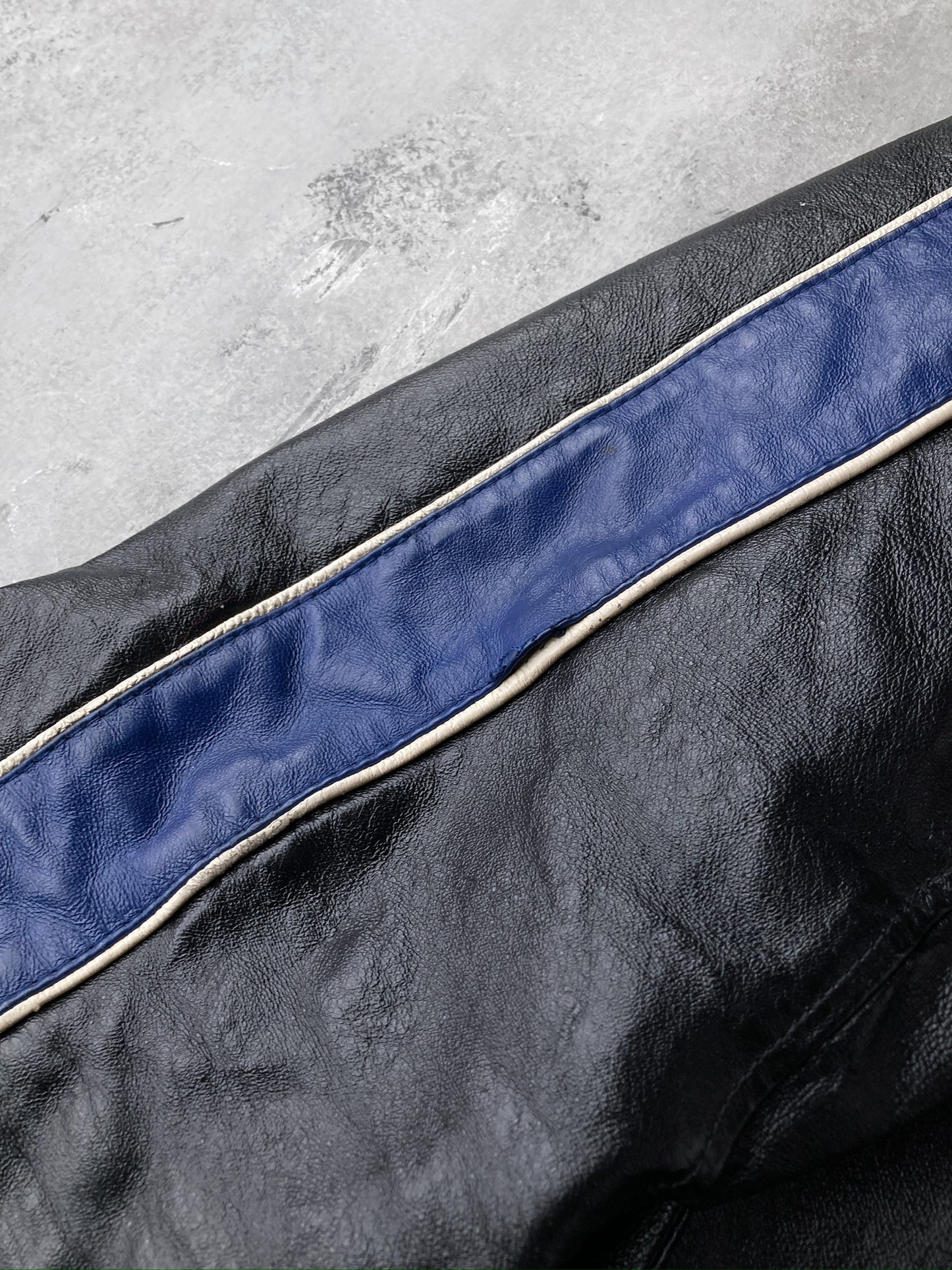 Leather Racer Jacket 00's - Medium