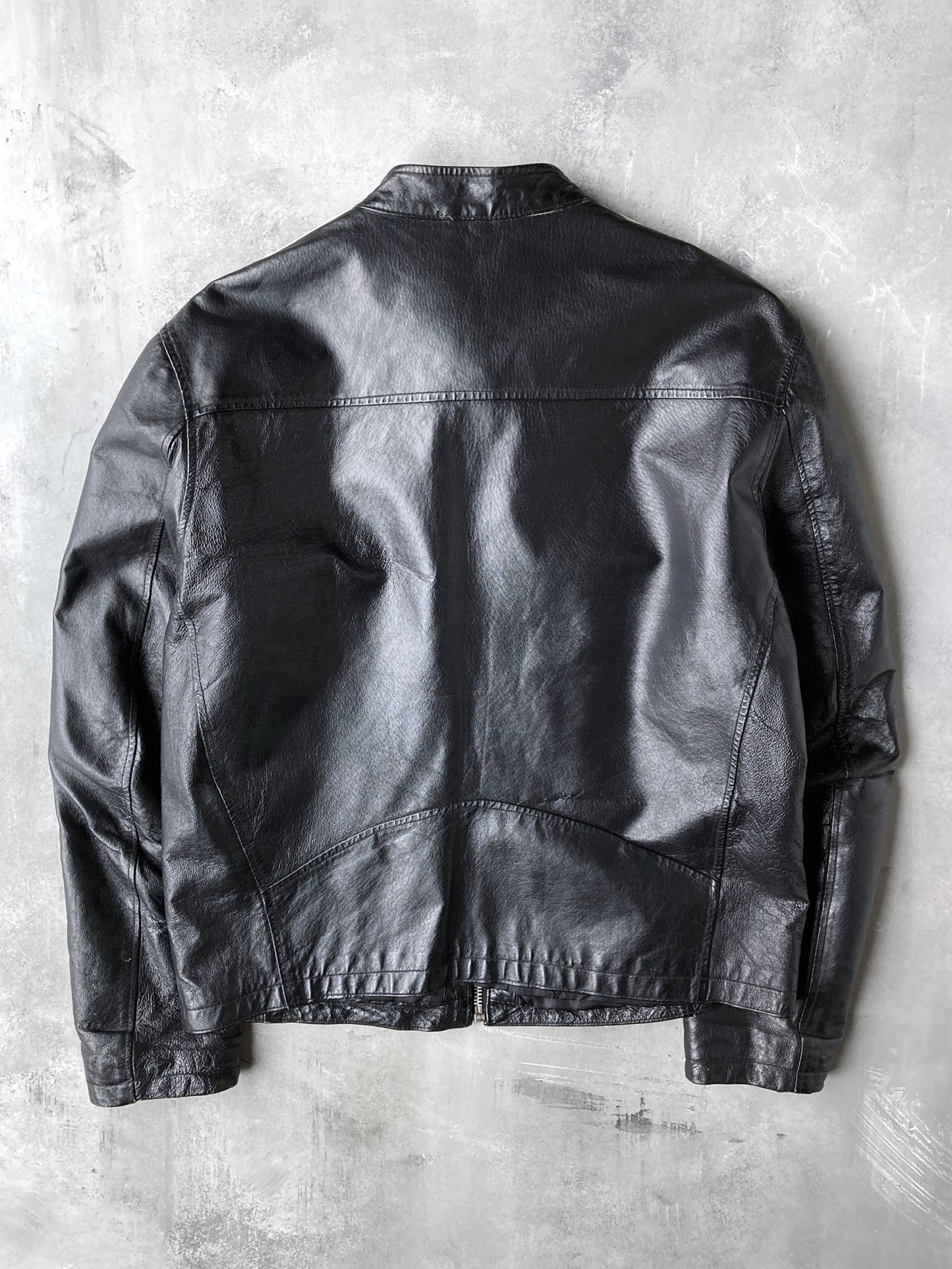 Leather Racer Jacket 00's - Medium