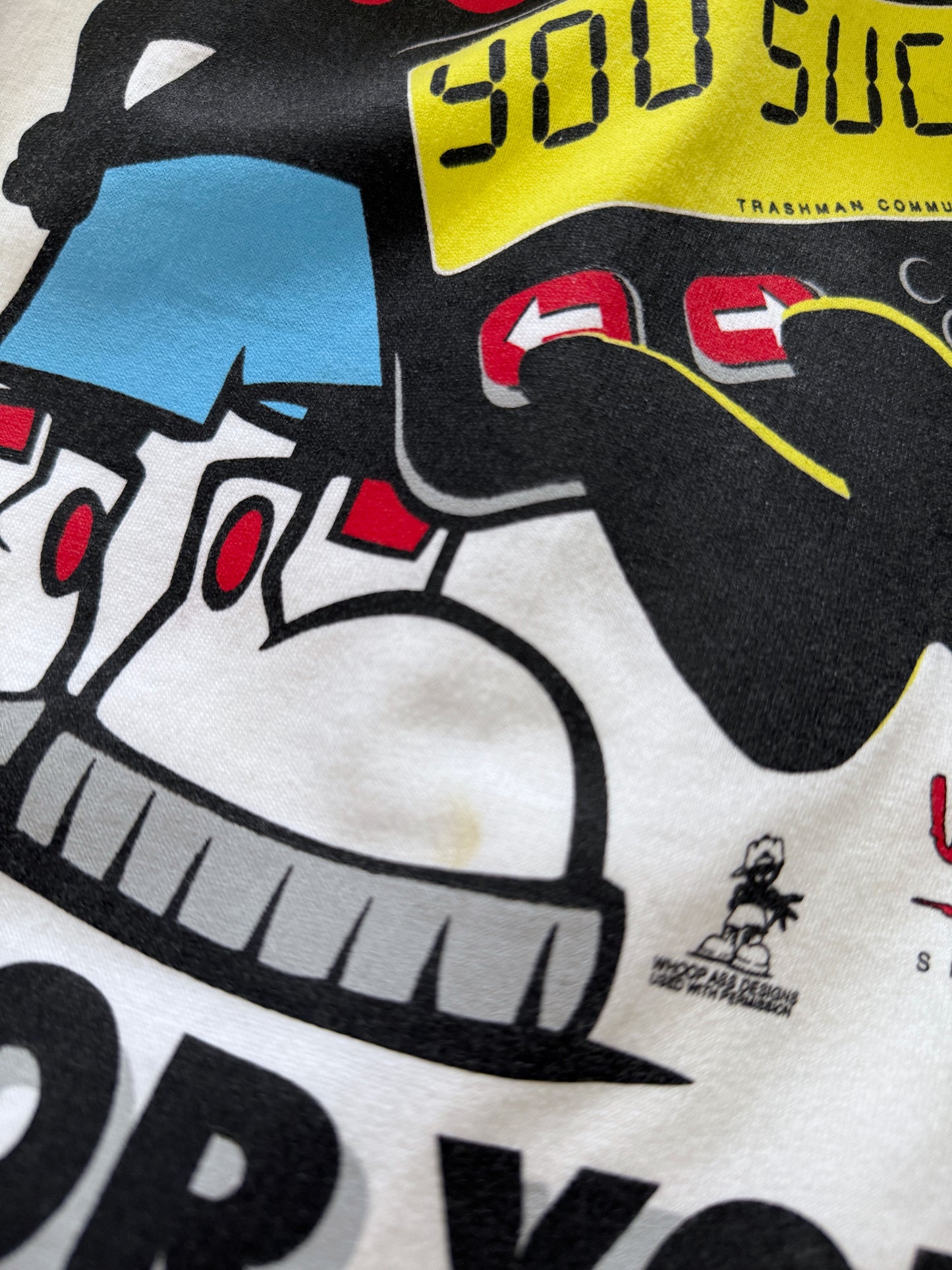 Whoop Ass Sportswear T-Shirt Y2K - Large