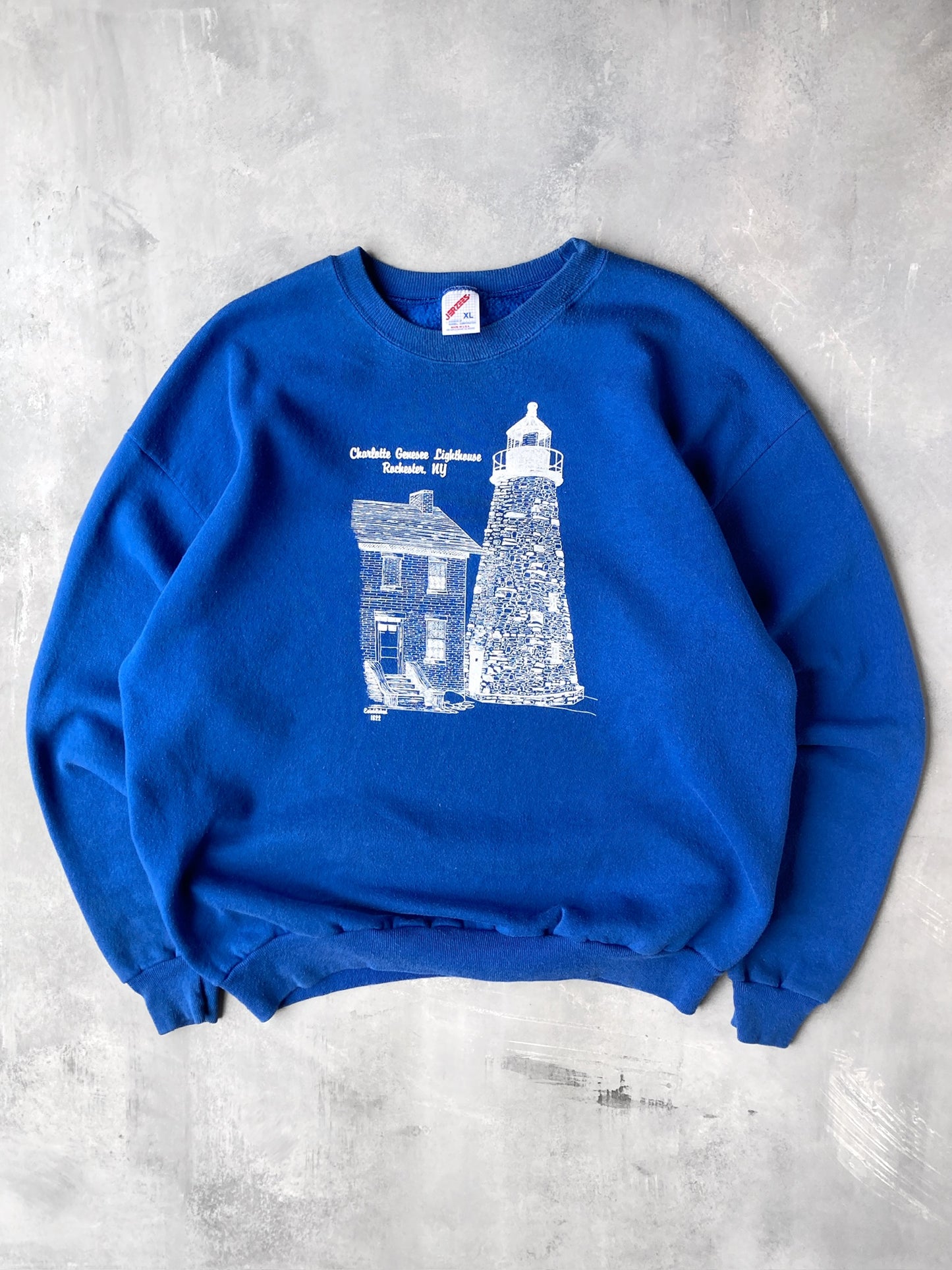 Charlotte Genesee Lighthouse Sweatshirt 90's - XL