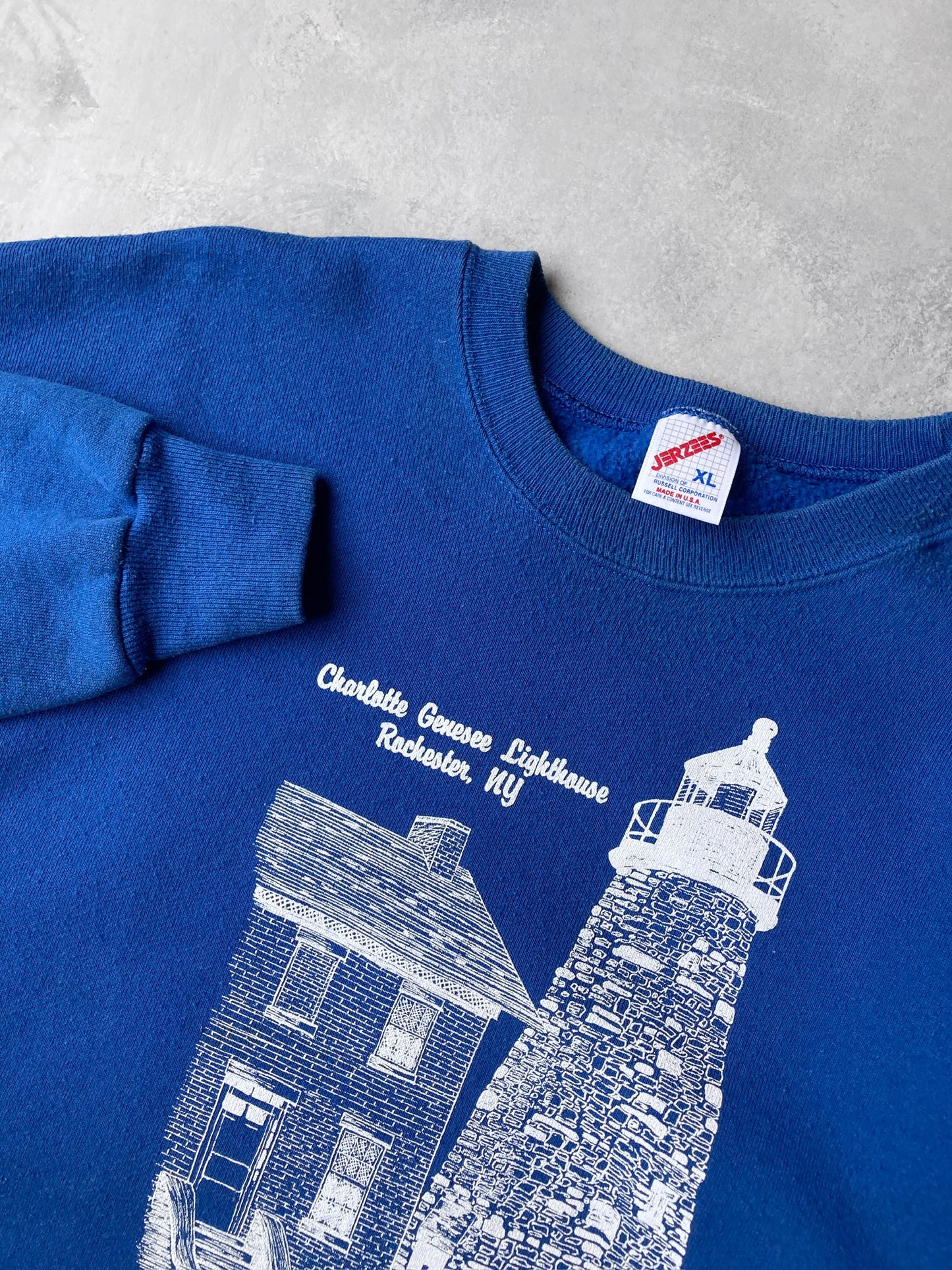 Charlotte Genesee Lighthouse Sweatshirt 90's - XL