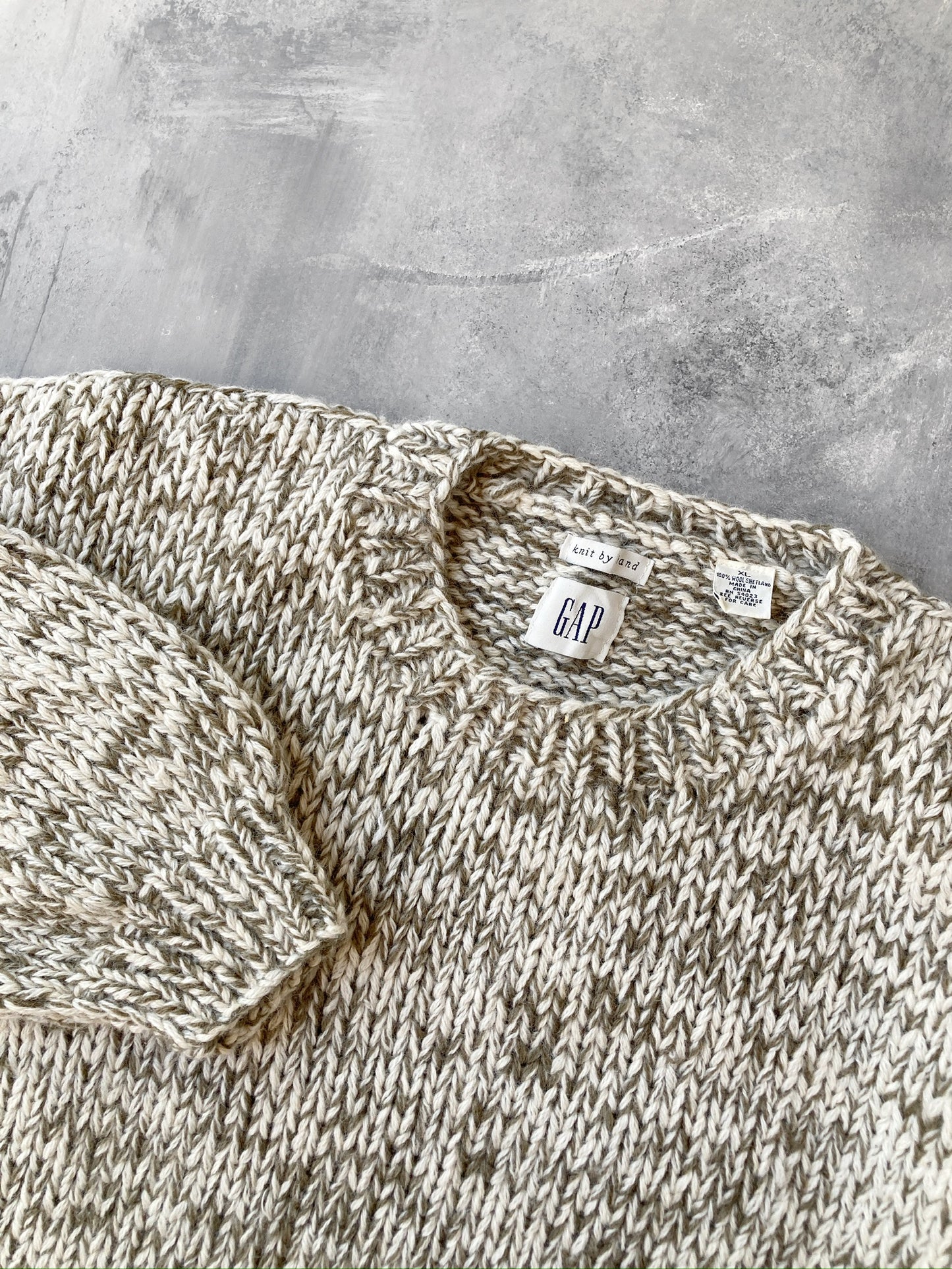 Chunky Wool Sweater Y2K - XL