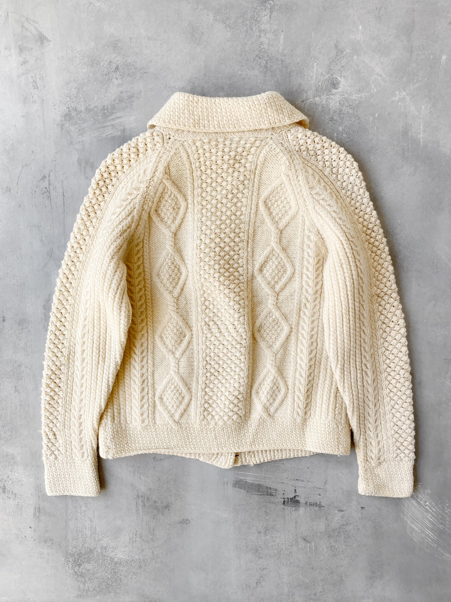Wool Collared Cardigan 90's - Small