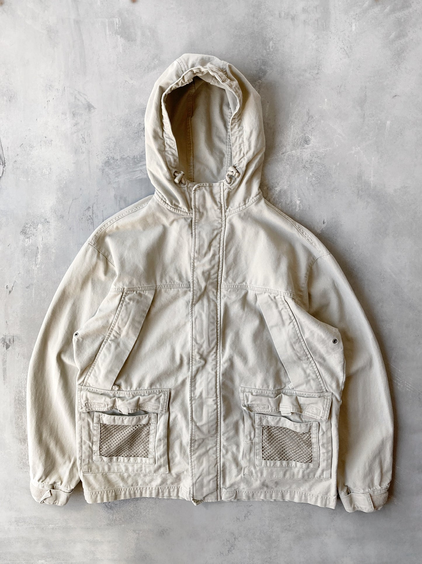 Khaki Utility Jacket Y2K - Large
