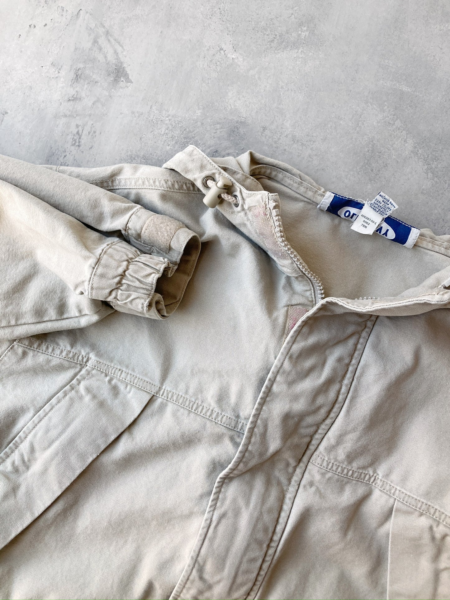 Khaki Utility Jacket Y2K - Large