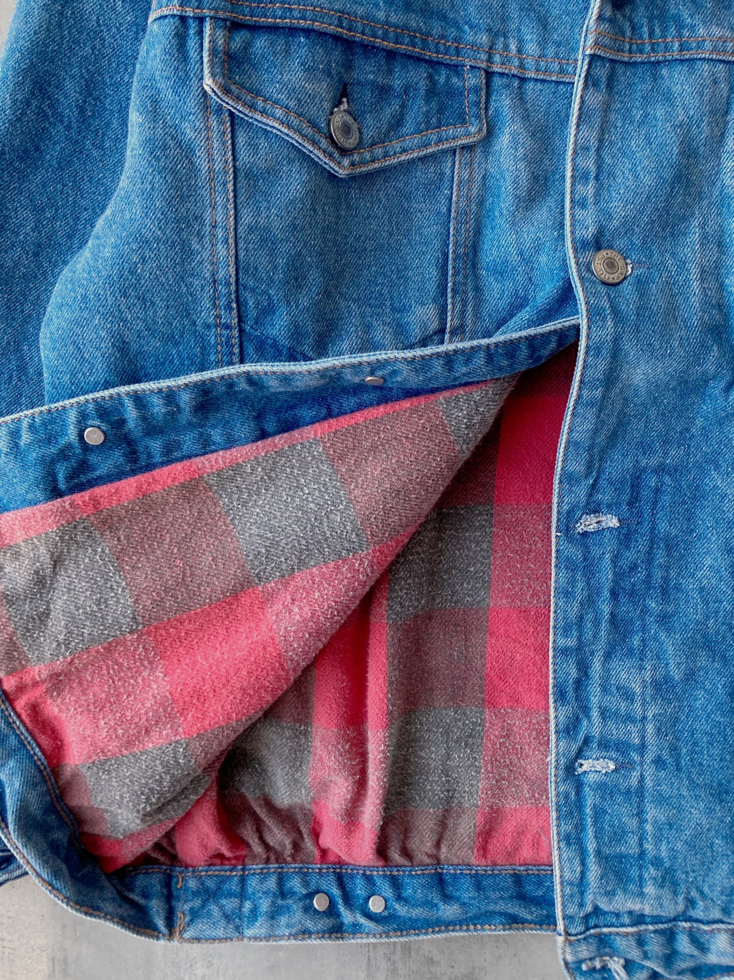 Blanket Lined Trucker Jacket 90’s - Large