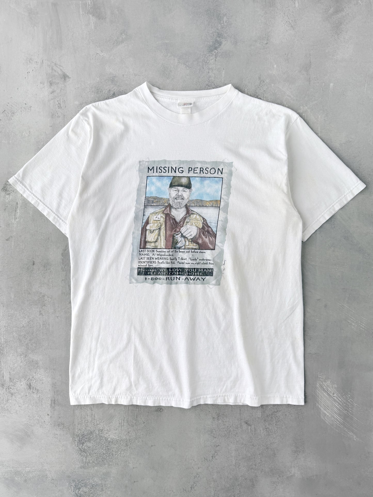 Lost Fisherman T-Shirt 90's - XL