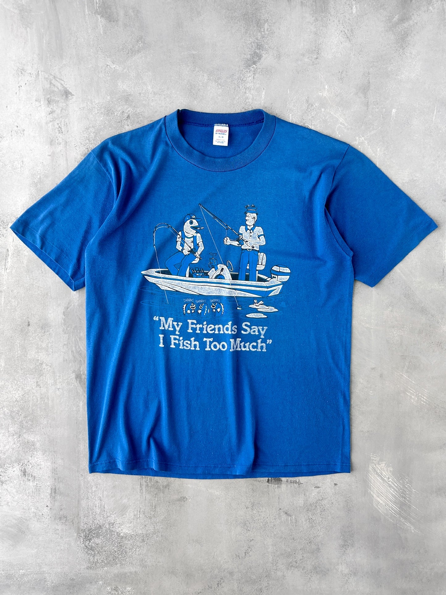 Fish Too Much T-Shirt 90's - Large / XL