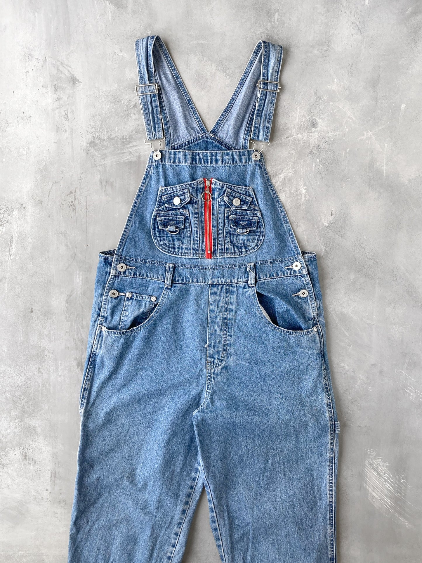 Denim Carpenter Overalls 00's - Medium