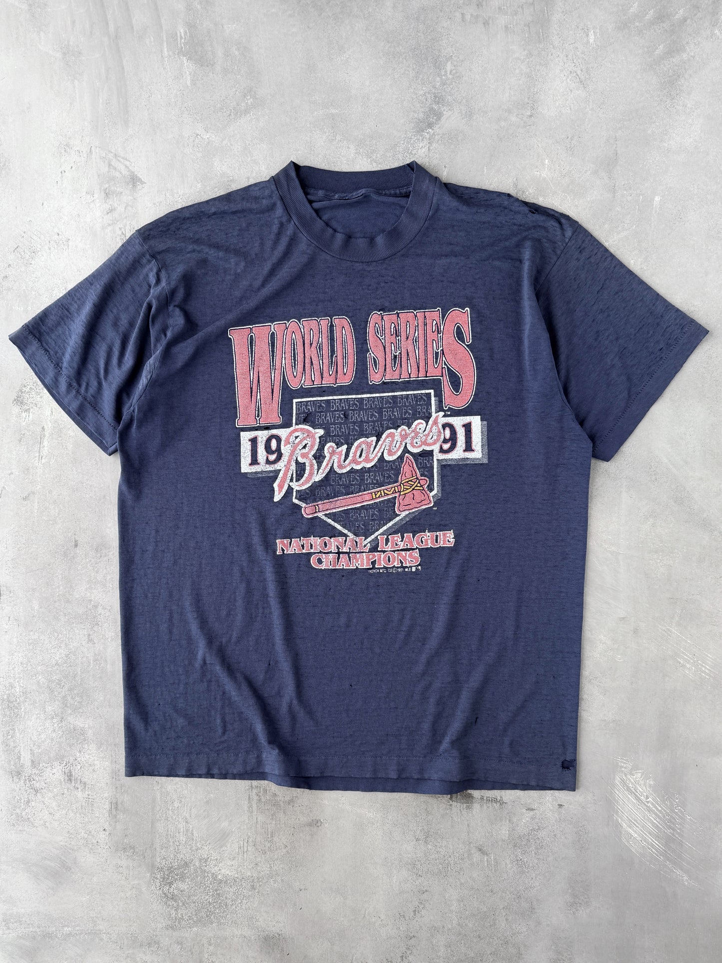 Atlanta Braves World Series T-Shirt '91 - XL