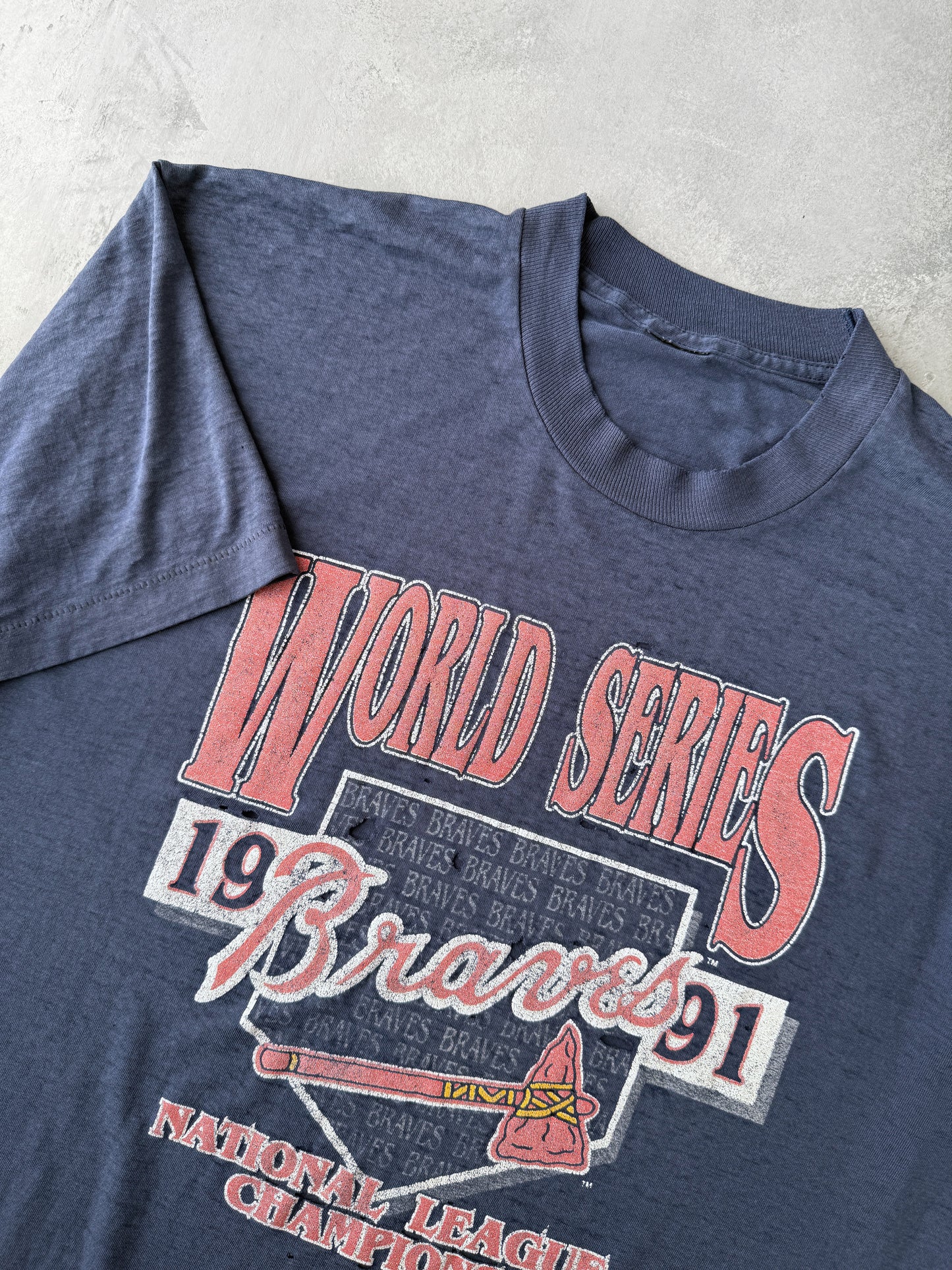 Atlanta Braves World Series T-Shirt '91 - XL