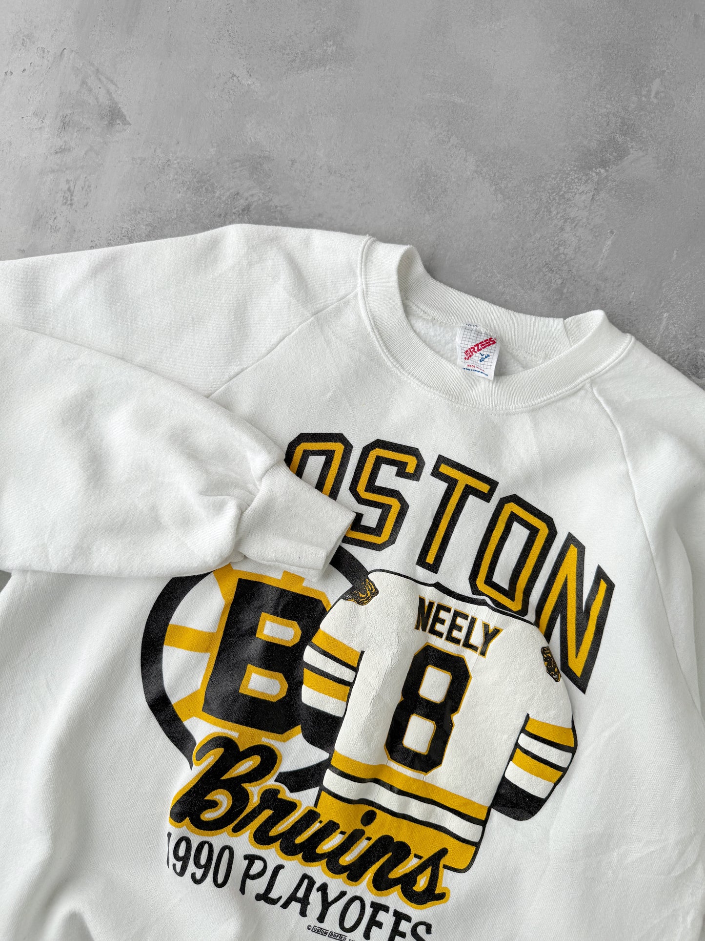 Boston Bruins Playoffs Sweatshirt '90 - Medium
