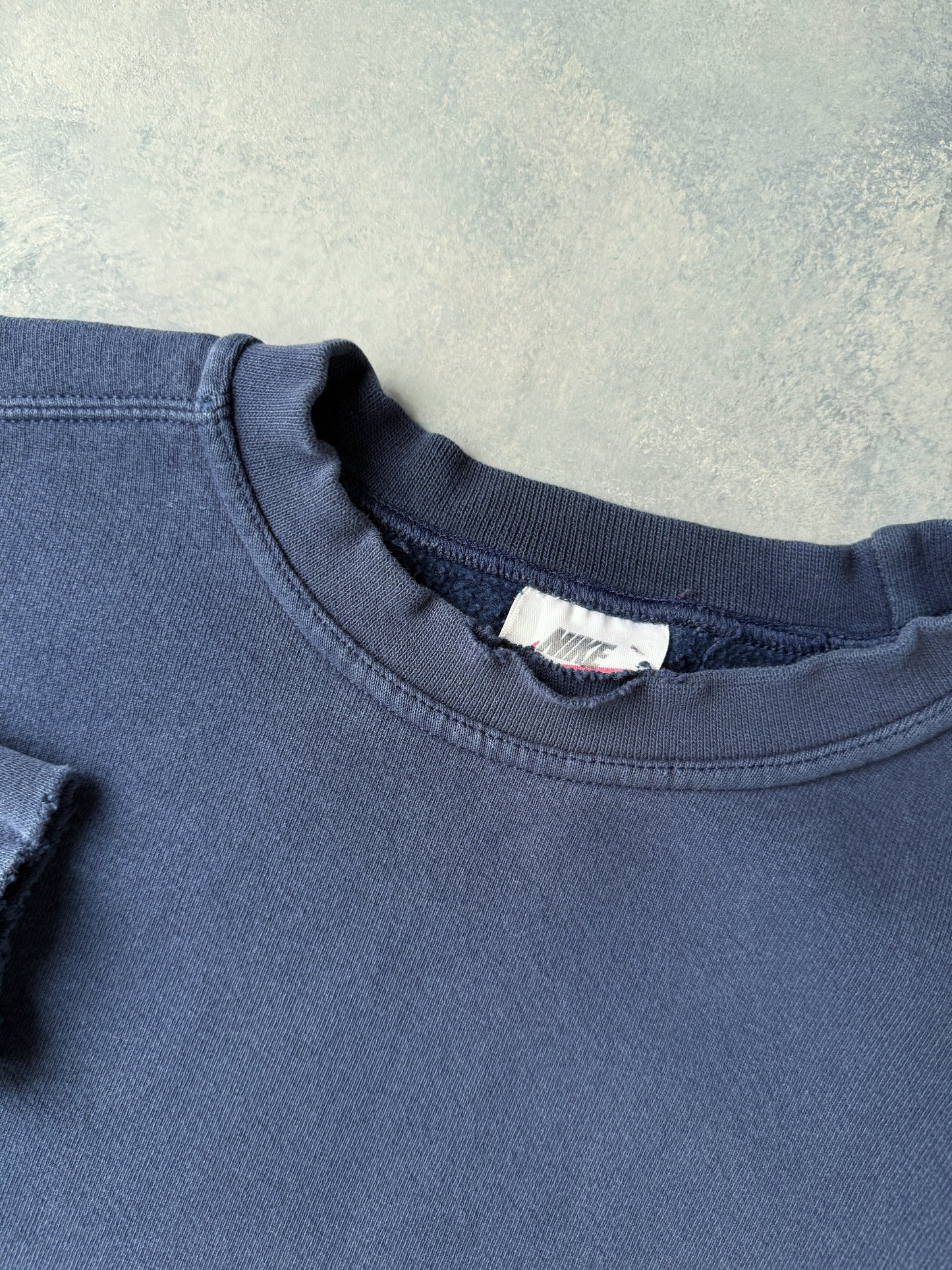 Navy Blue Nike Essential Sweatshirt 90's - XL